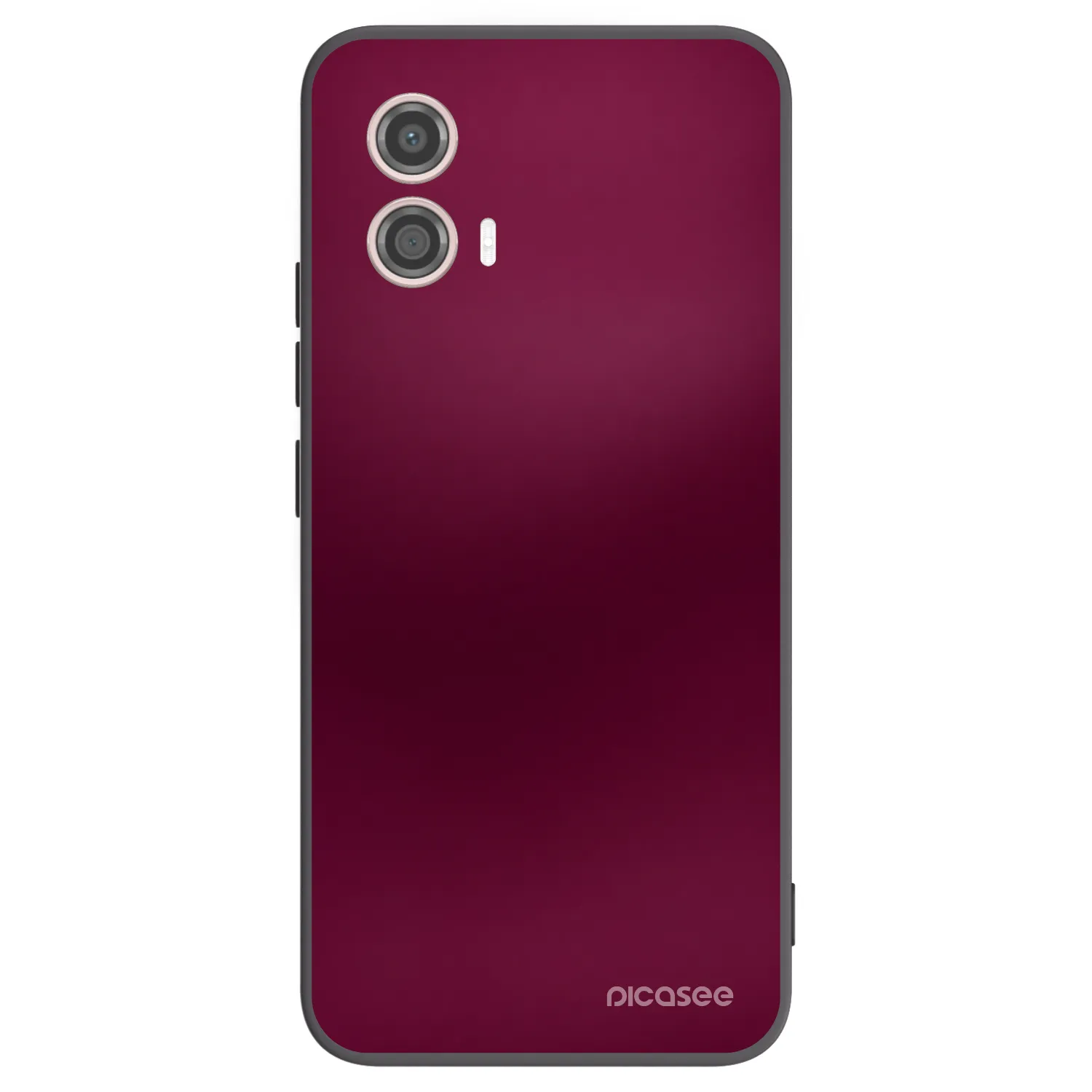 Picasee silikonový černý obal pro Motorola Moto G53 5G - Velvet Bordeaux