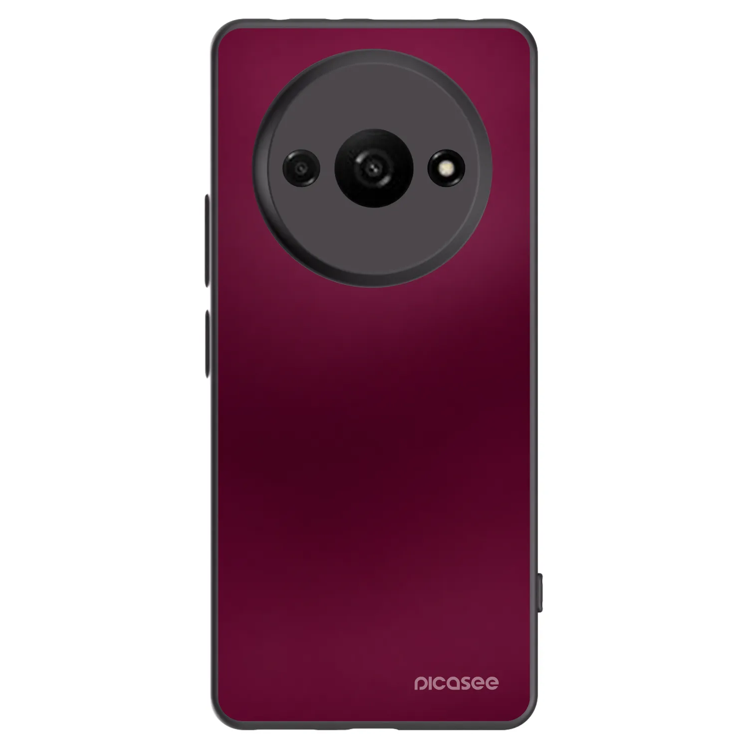 Picasee silikonový černý obal pro Xiaomi Redmi A3 - Velvet Bordeaux