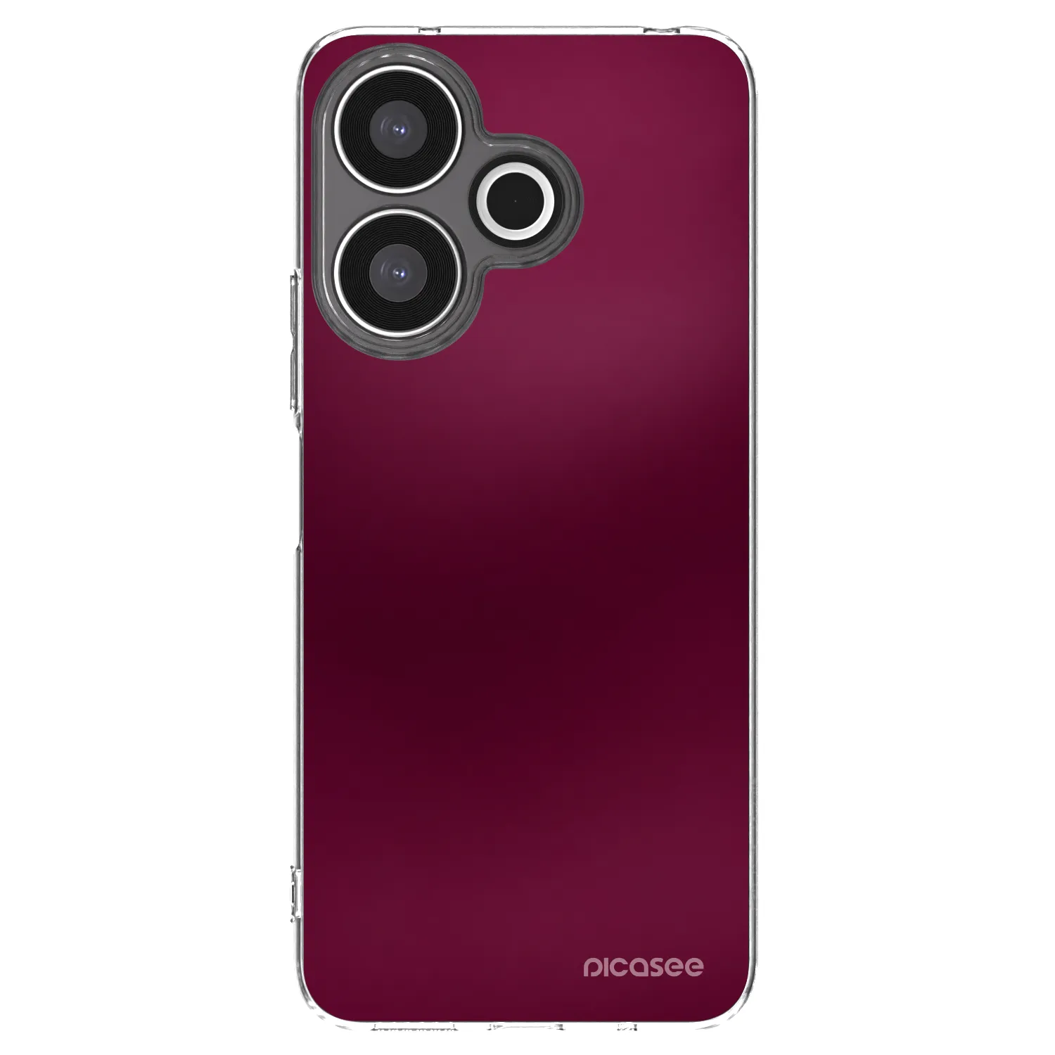 Picasee silikonový průhledný obal pro Xiaomi Redmi 13 4G - Velvet Bordeaux