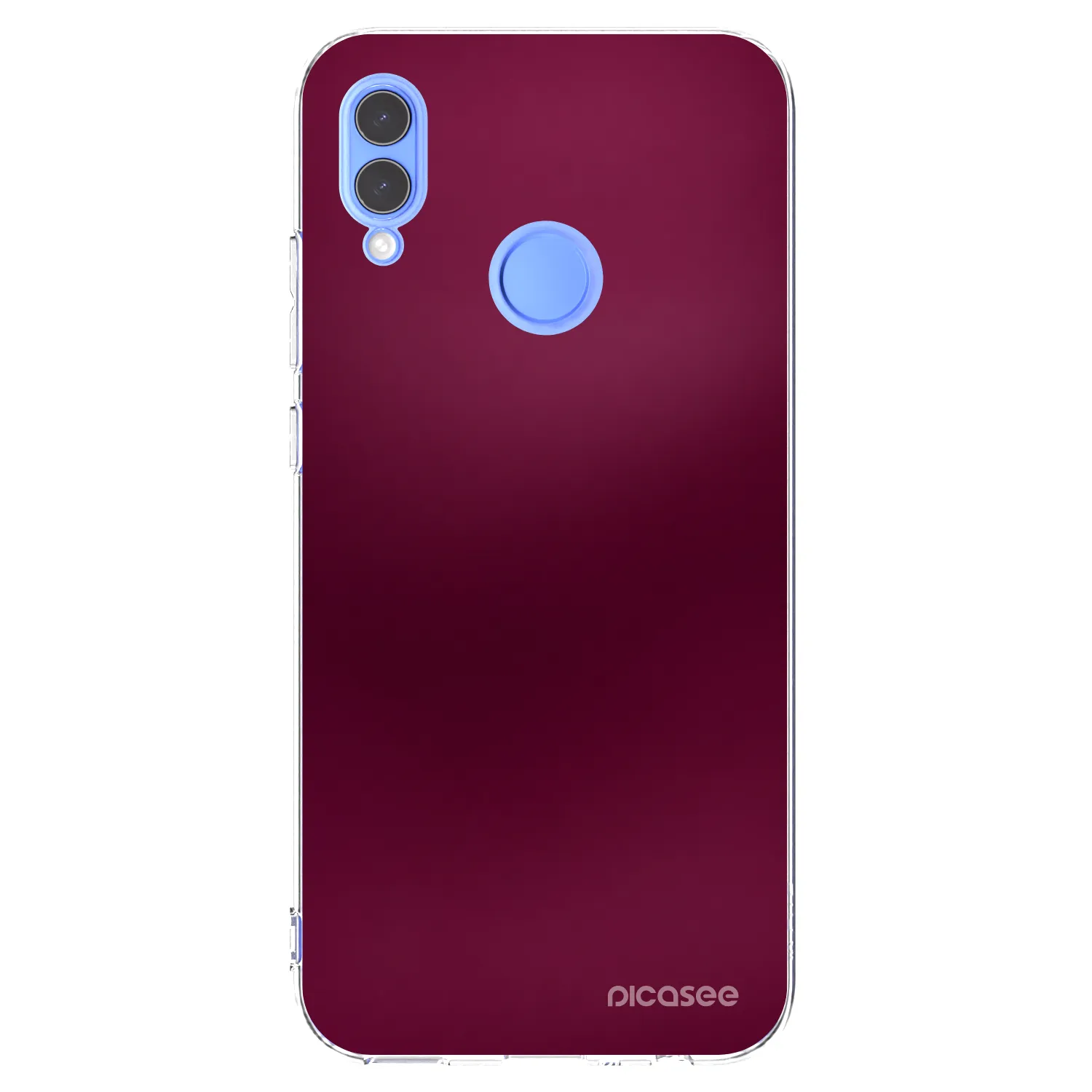 Picasee silikonový průhledný obal pro Huawei P Smart 2019 - Velvet Bordeaux
