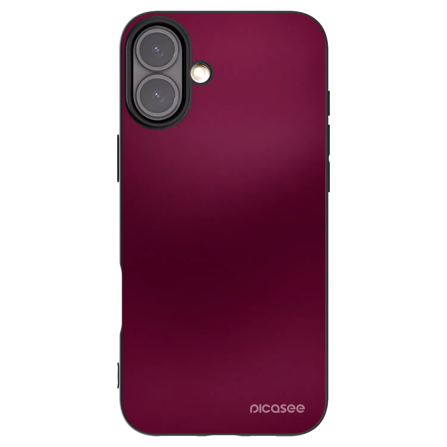 Picasee silikonový černý obal pro Apple iPhone 16 Plus - Velvet Bordeaux