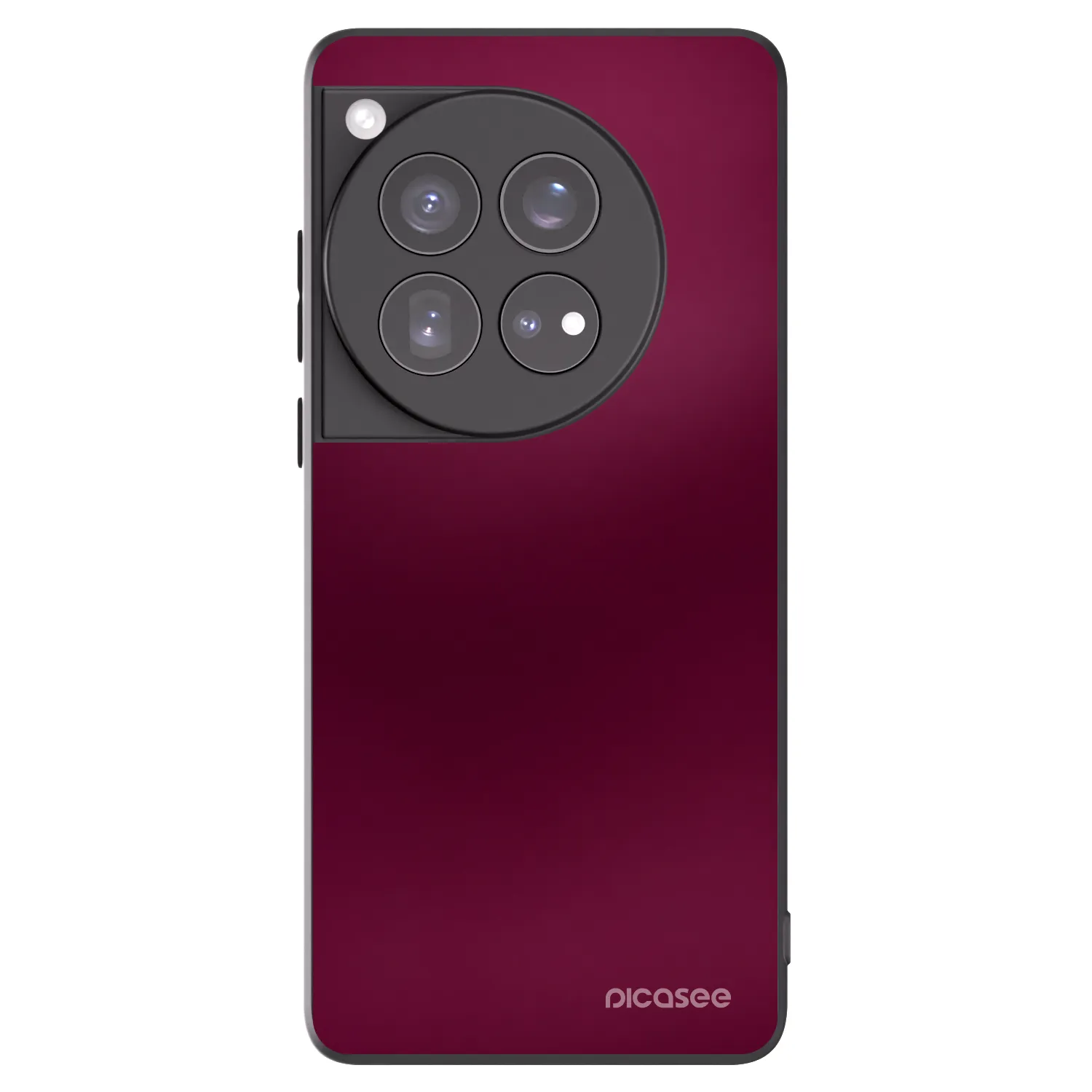 Picasee silikonový černý obal pro OnePlus 12 5G - Velvet Bordeaux