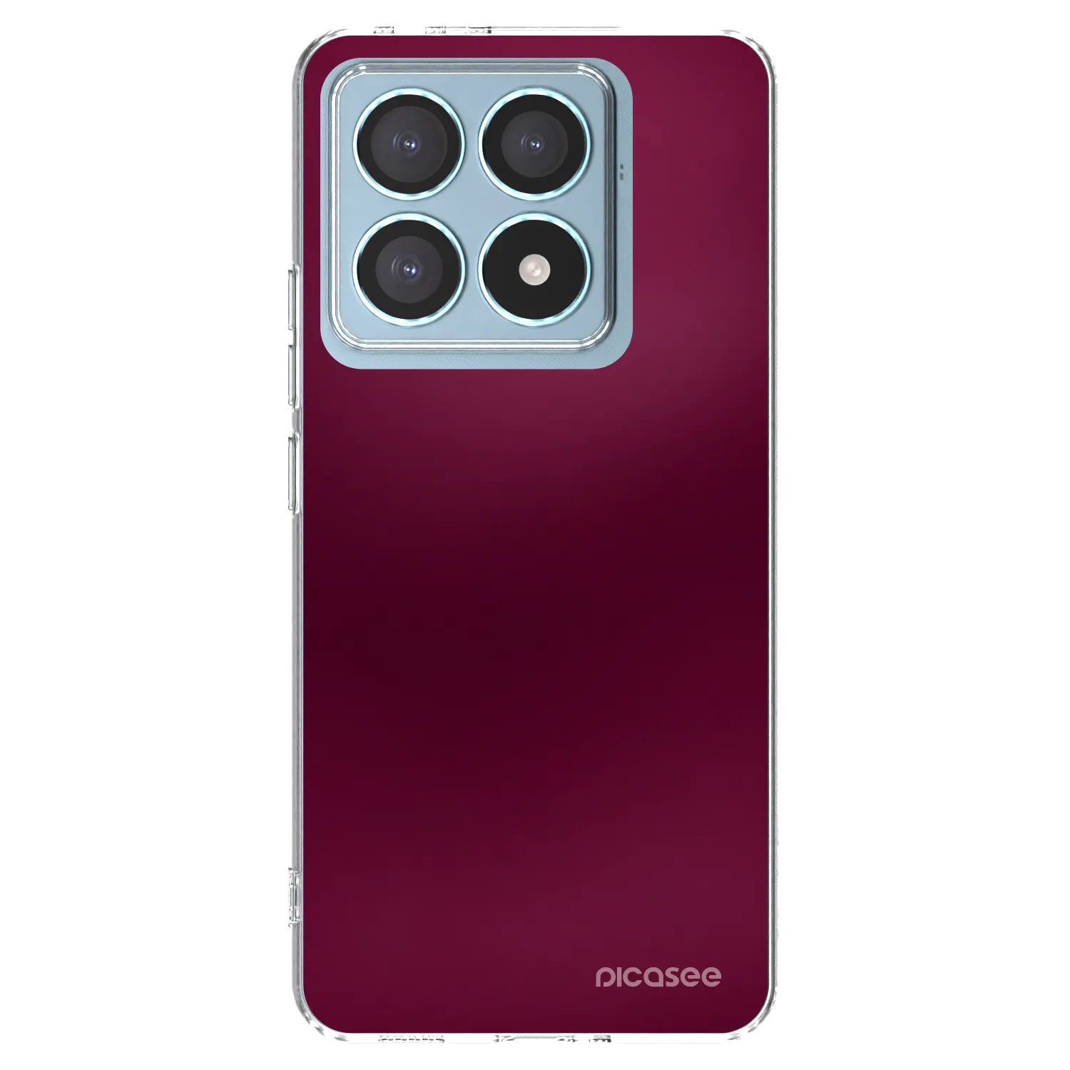 Picasee silikonový průhledný obal pro Xiaomi 14T Pro - Velvet Bordeaux