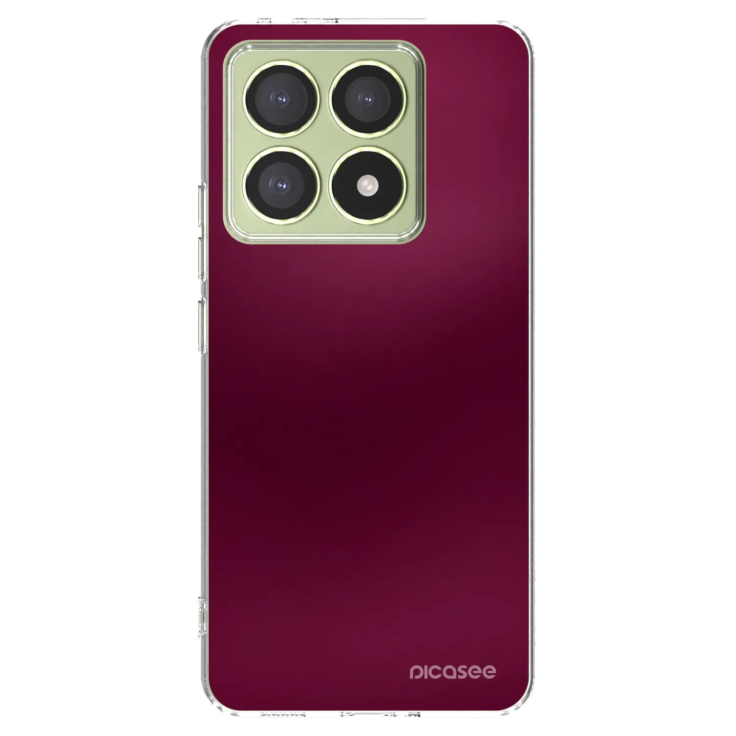 Picasee silikonový průhledný obal pro Xiaomi 14T - Velvet Bordeaux