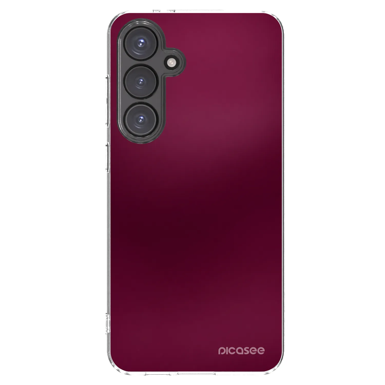 Picasee silikonový průhledný obal pro Samsung Galaxy S24 FE S721B - Velvet Bordeaux