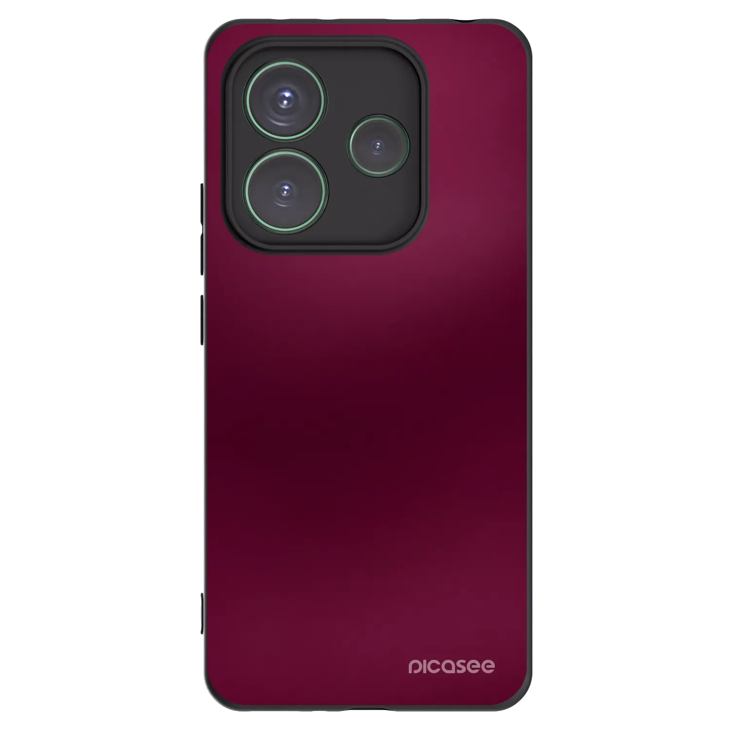 Picasee silikonový černý obal pro Xiaomi Redmi Note 14 5G - Velvet Bordeaux