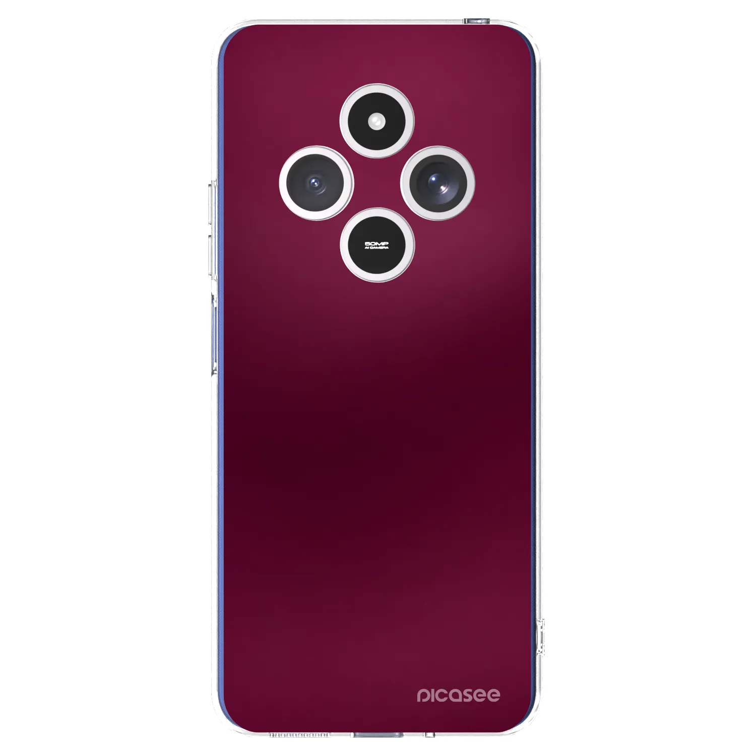 Picasee silikonový průhledný obal pro Xiaomi Redmi 14C - Velvet Bordeaux