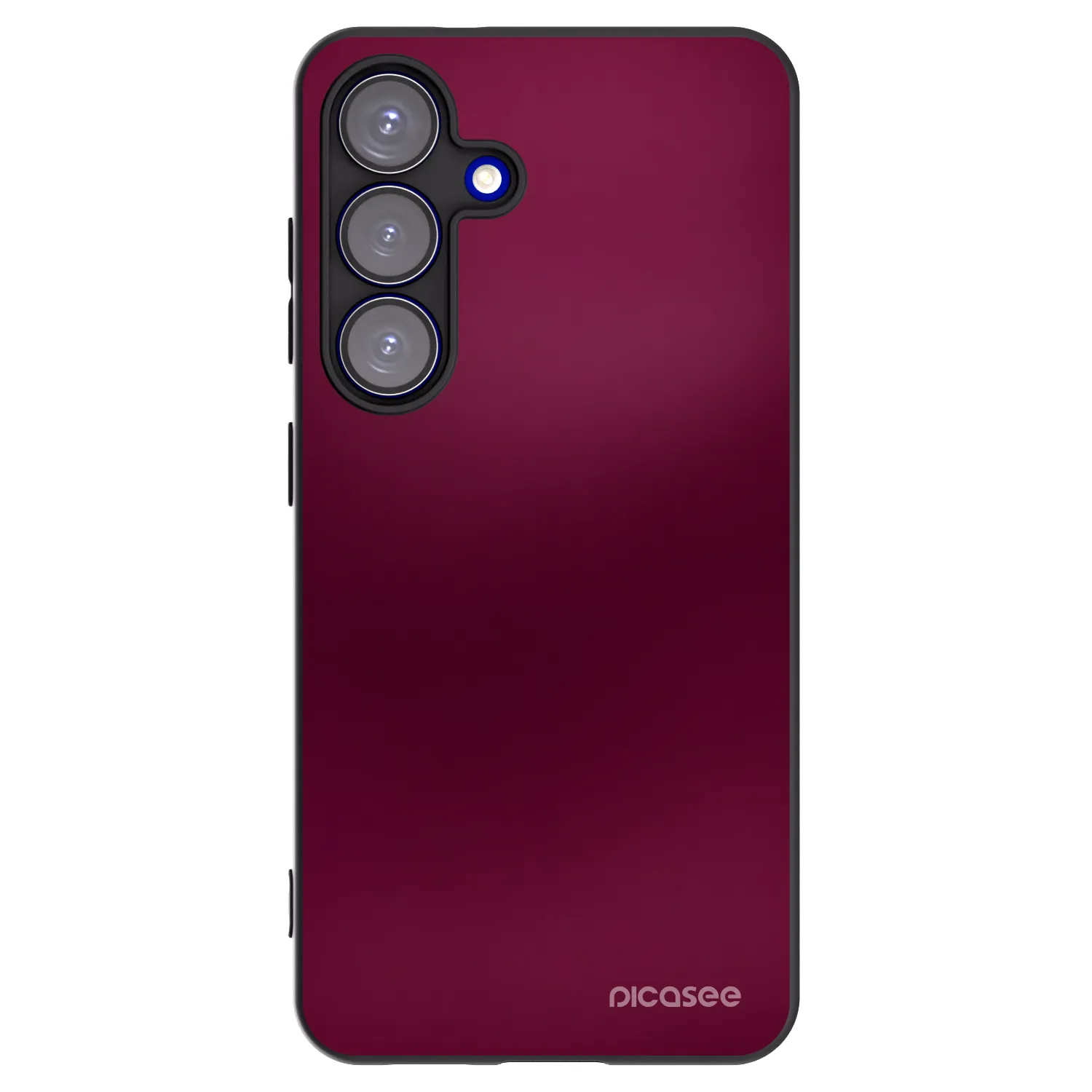Picasee silikonový černý obal pro Samsung Galaxy S25 5G - Velvet Bordeaux