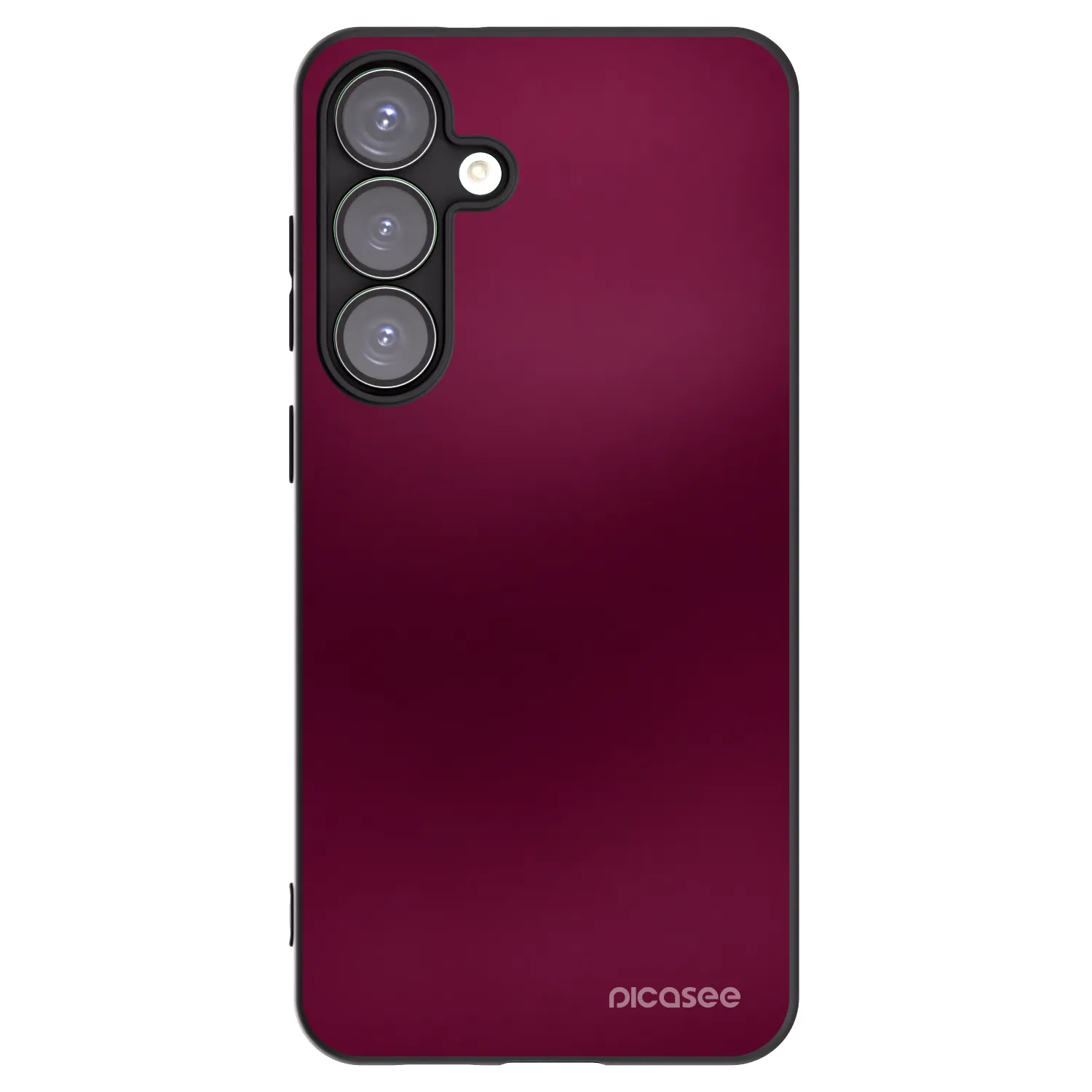 Picasee silikonový černý obal pro Samsung Galaxy S25+ 5G - Velvet Bordeaux