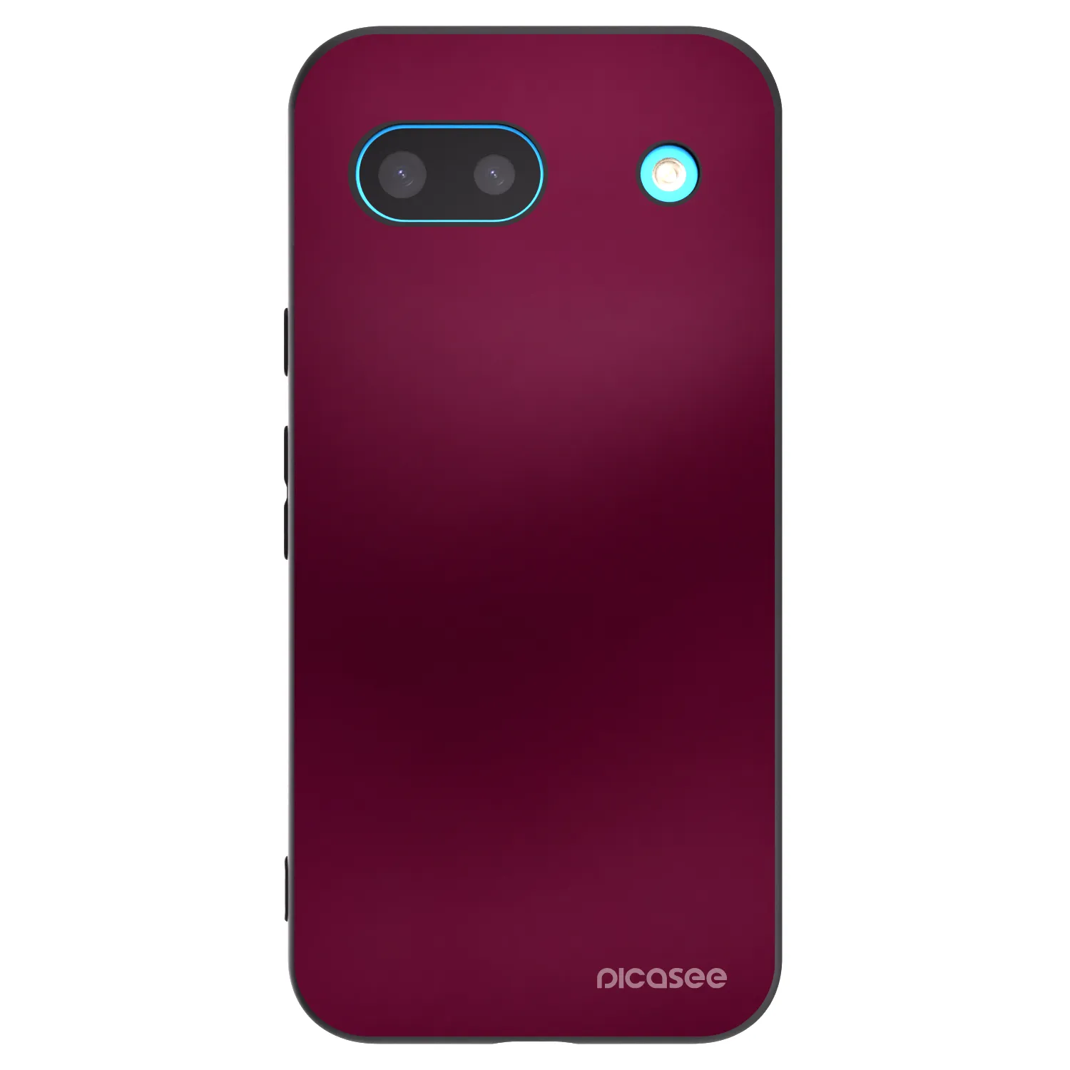 Picasee silikonový černý obal pro Google Pixel 8a - Velvet Bordeaux