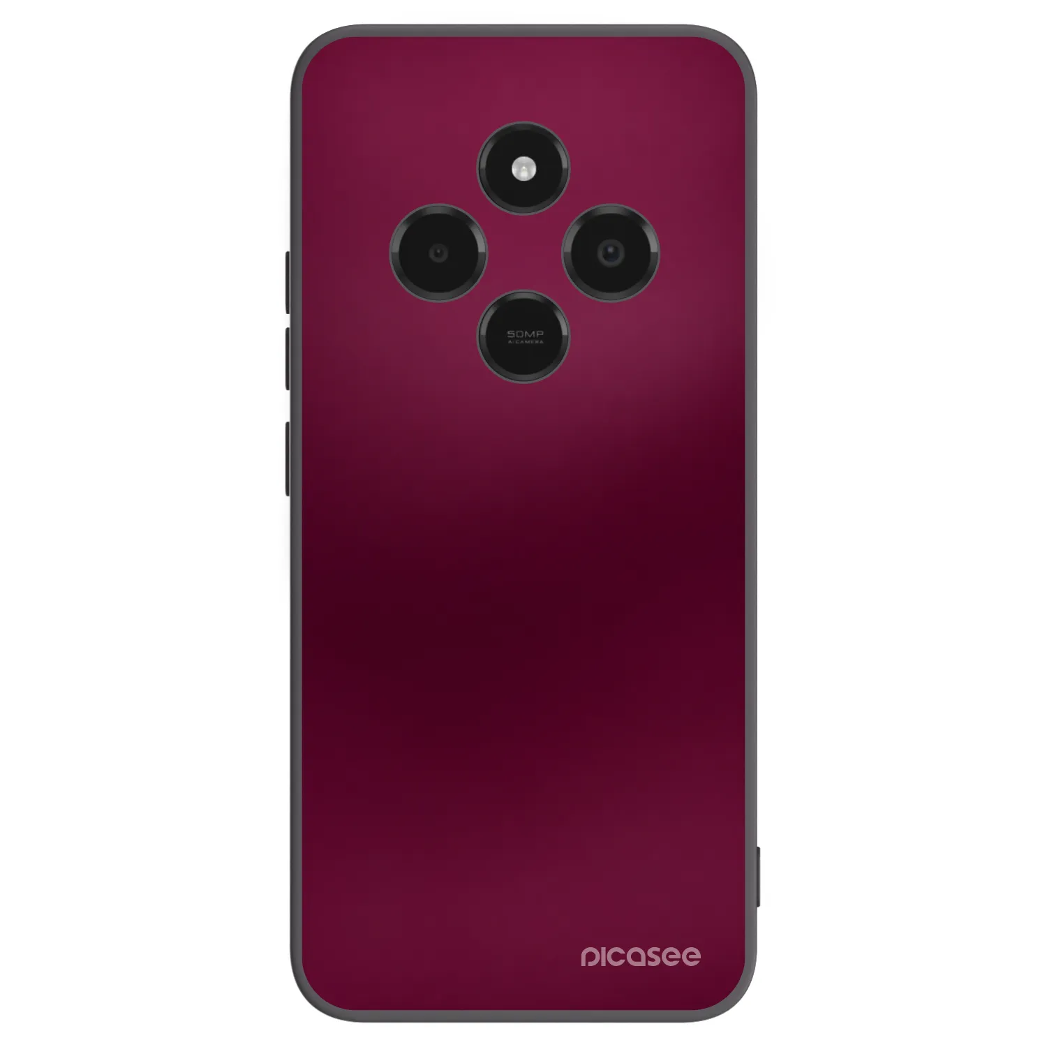 Picasee silikonový černý obal pro Xiaomi Poco C75 - Velvet Bordeaux