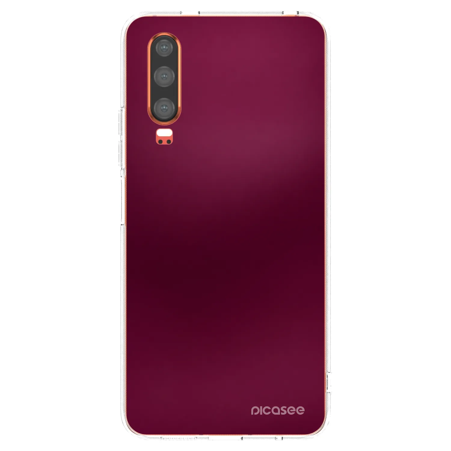 Picasee silikonový průhledný obal pro Huawei P30 - Velvet Bordeaux