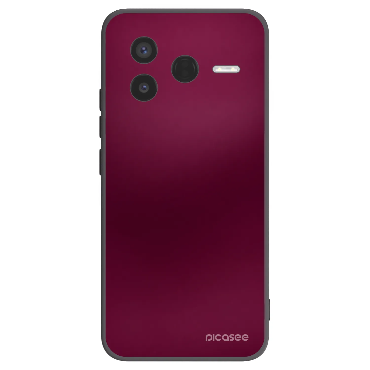 Picasee silikonový černý obal pro Xiaomi Poco F7 Pro 5G - Velvet Bordeaux