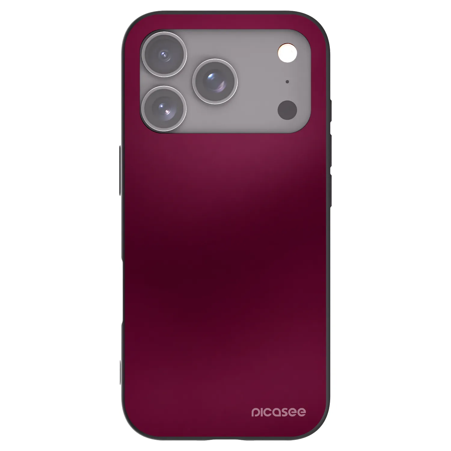 Picasee silikonový černý obal pro Apple iPhone 17 Pro - Velvet Bordeaux
