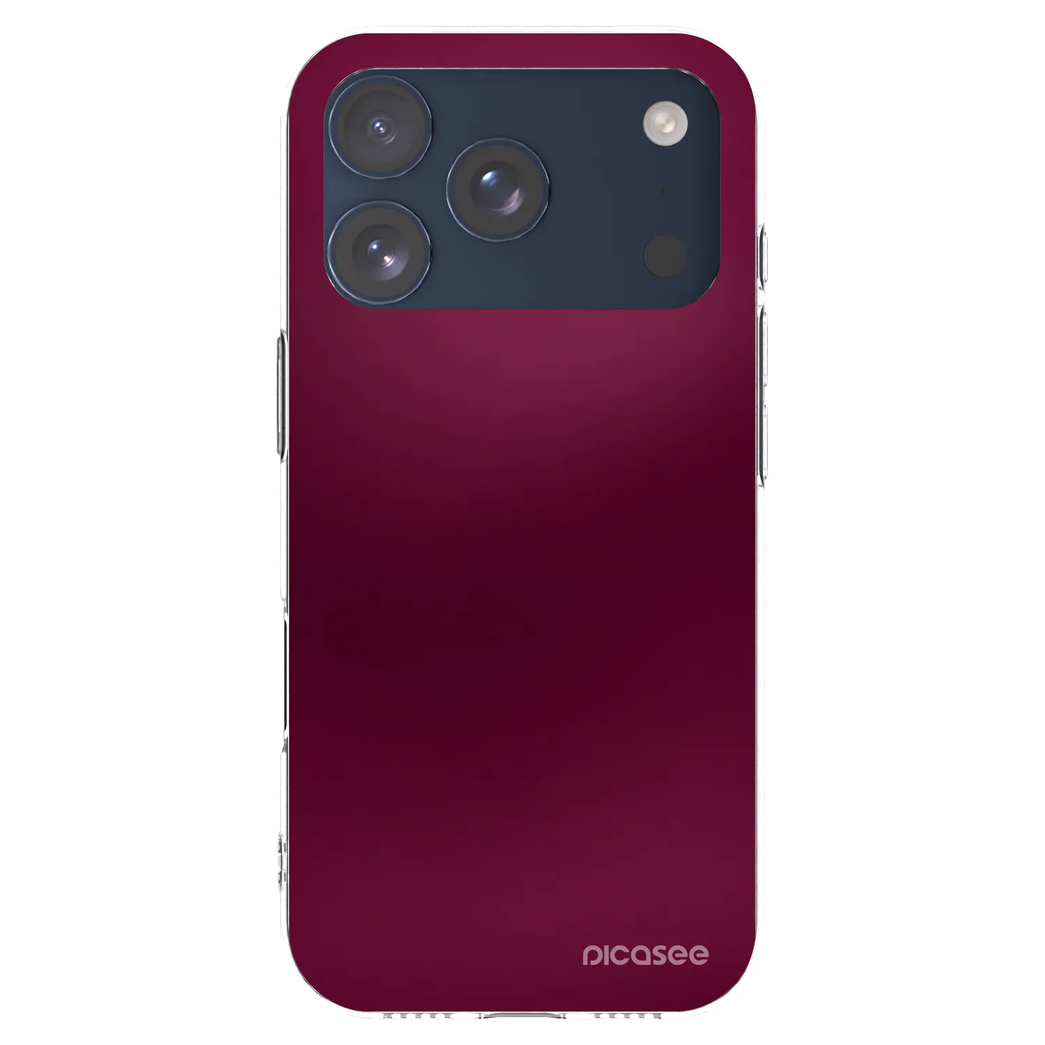 Picasee silikonový průhledný obal pro Apple iPhone 17 Pro - Velvet Bordeaux