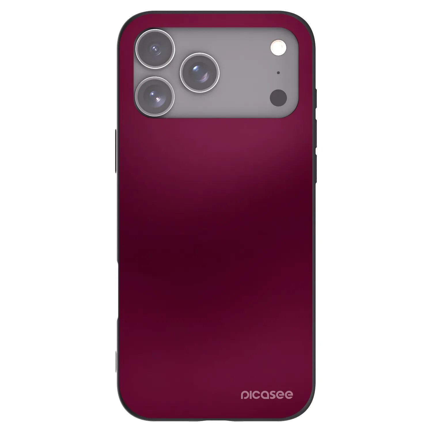 Picasee silikonový černý obal pro Apple iPhone 17 Pro Max - Velvet Bordeaux