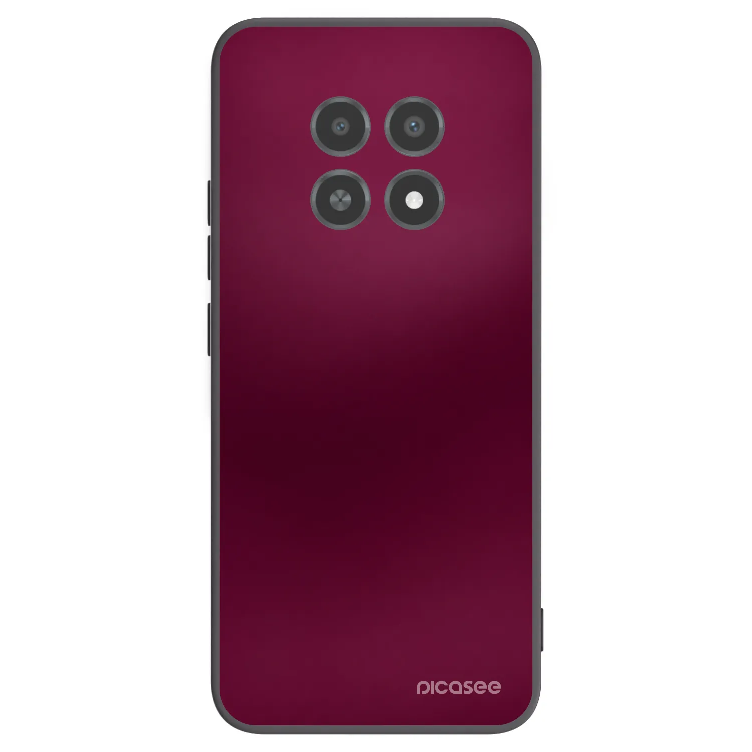 Picasee silikonový černý obal pro Realme 12X - Velvet Bordeaux