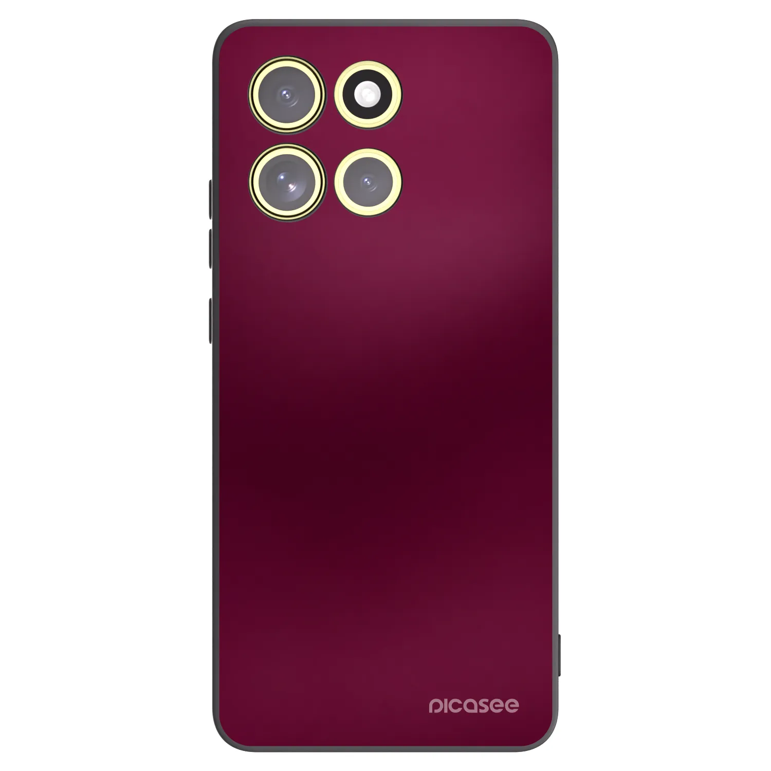 Picasee silikonový černý obal pro Motorola Moto G86 5G - Velvet Bordeaux