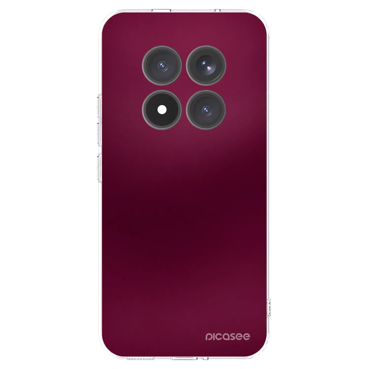Picasee silikonový průhledný obal pro Xiaomi Redmi Note 15 Pro+ - Velvet Bordeaux
