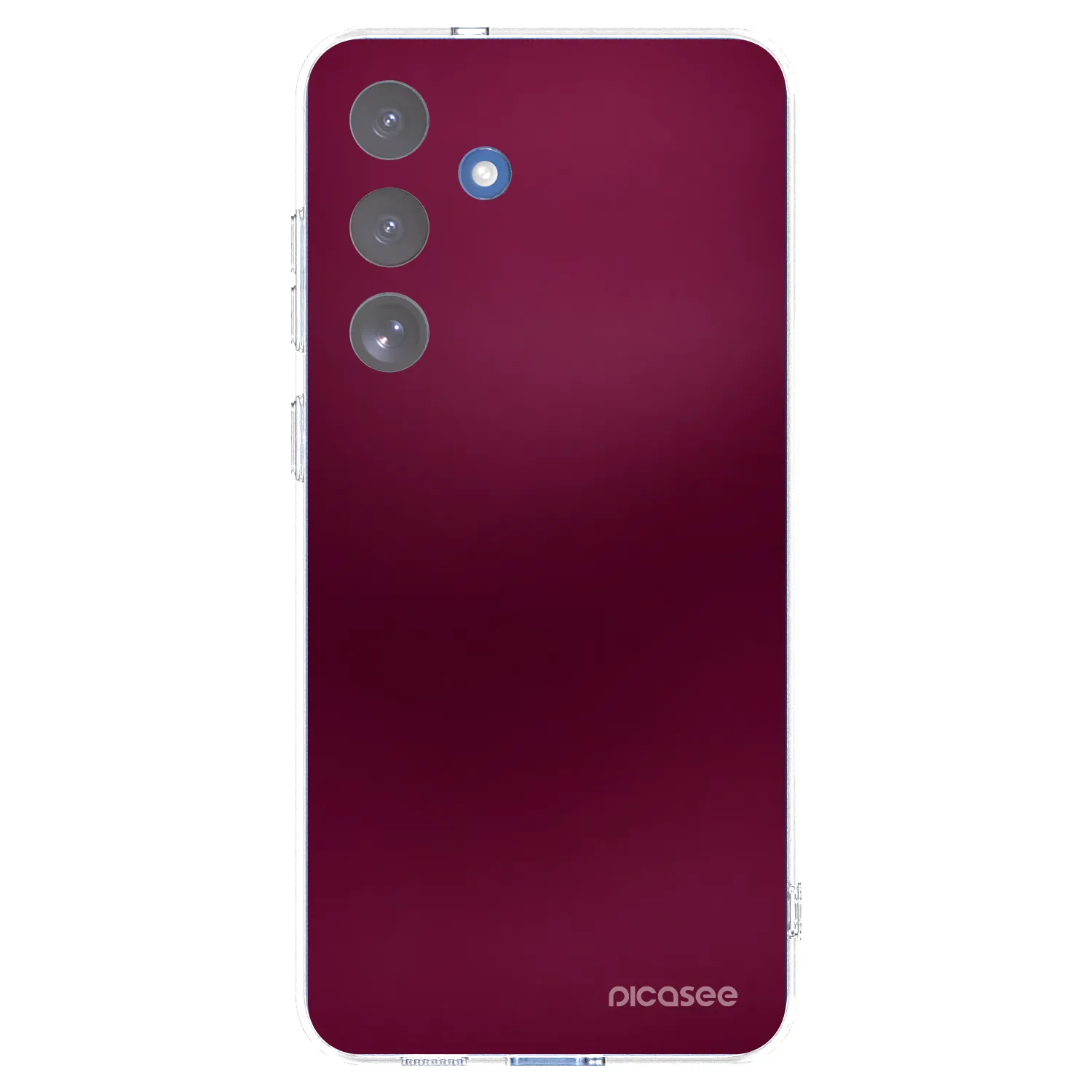 Picasee silikonový průhledný obal pro Samsung Galaxy S25 FE 5G - Velvet Bordeaux