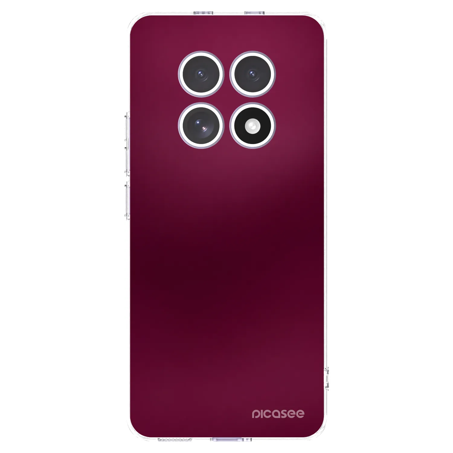 Picasee silikonový průhledný obal pro Xiaomi Redmi Note 15 4G - Velvet Bordeaux