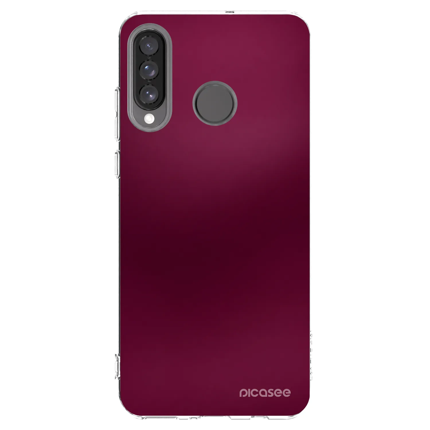 Picasee silikonový průhledný obal pro Huawei P30 Lite - Velvet Bordeaux