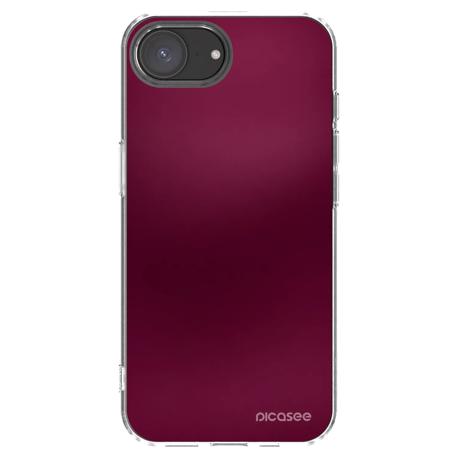 Picasee silikonový průhledný obal pro Apple iPhone 17e - Velvet Bordeaux
