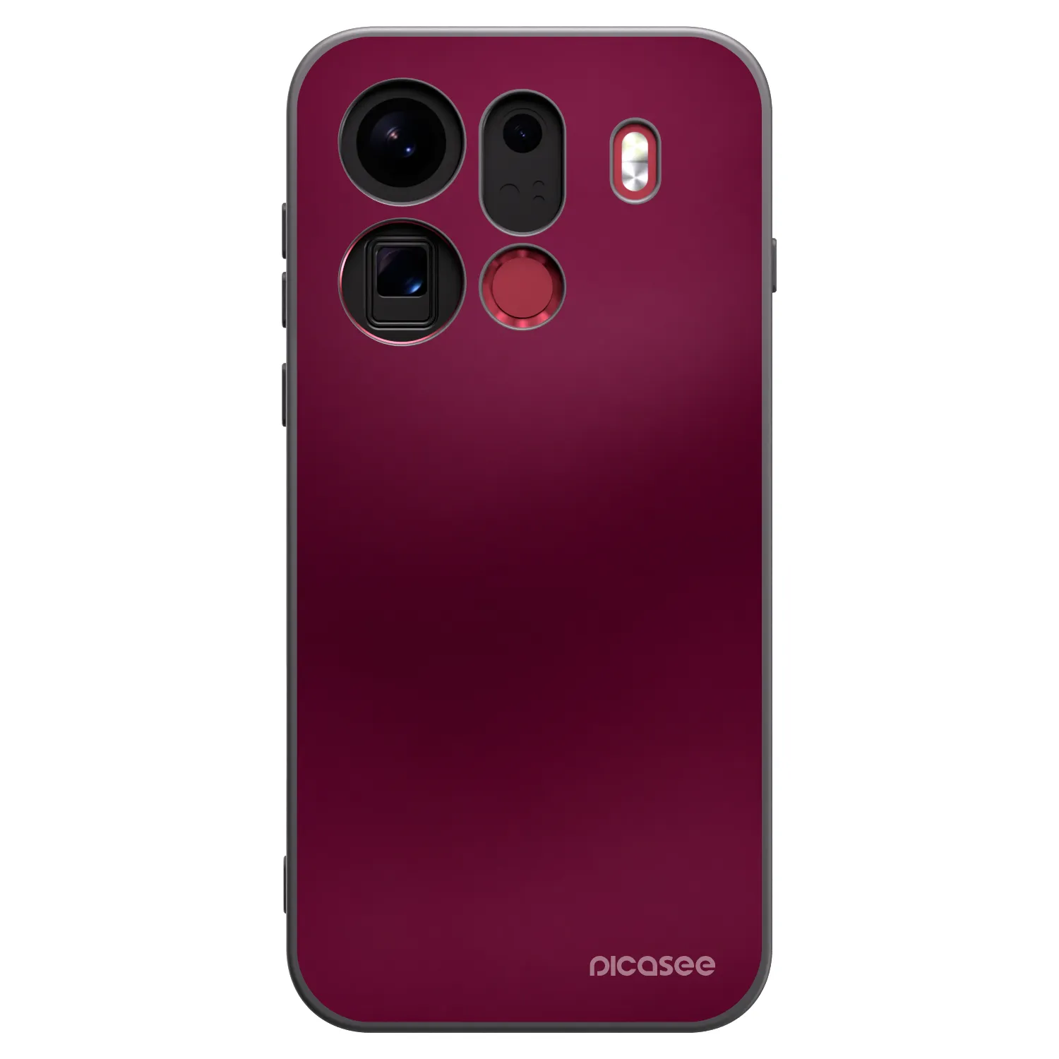 Picasee silikonový černý obal pro OPPO Find X9 Pro - Velvet Bordeaux