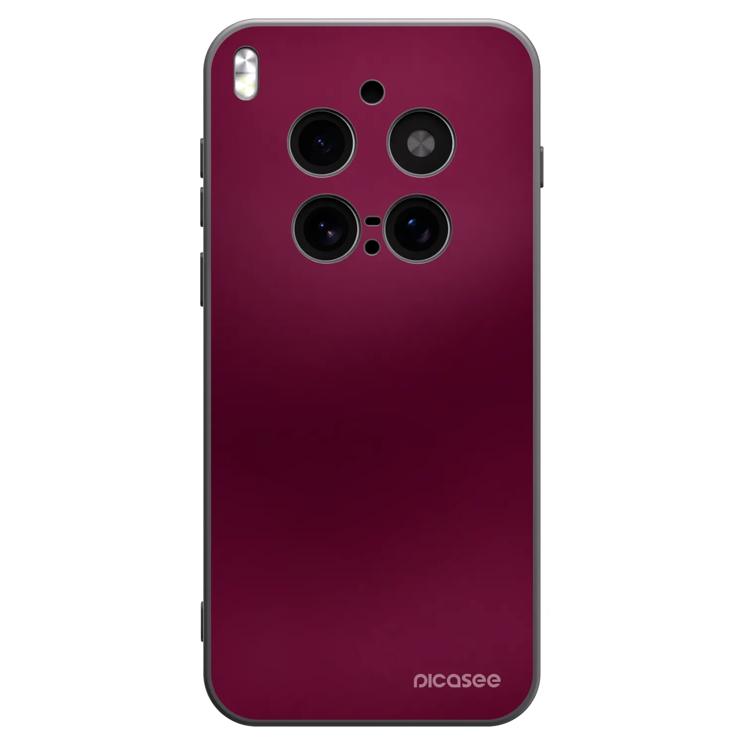 Picasee silikonový černý obal pro Vivo X300 Pro - Velvet Bordeaux