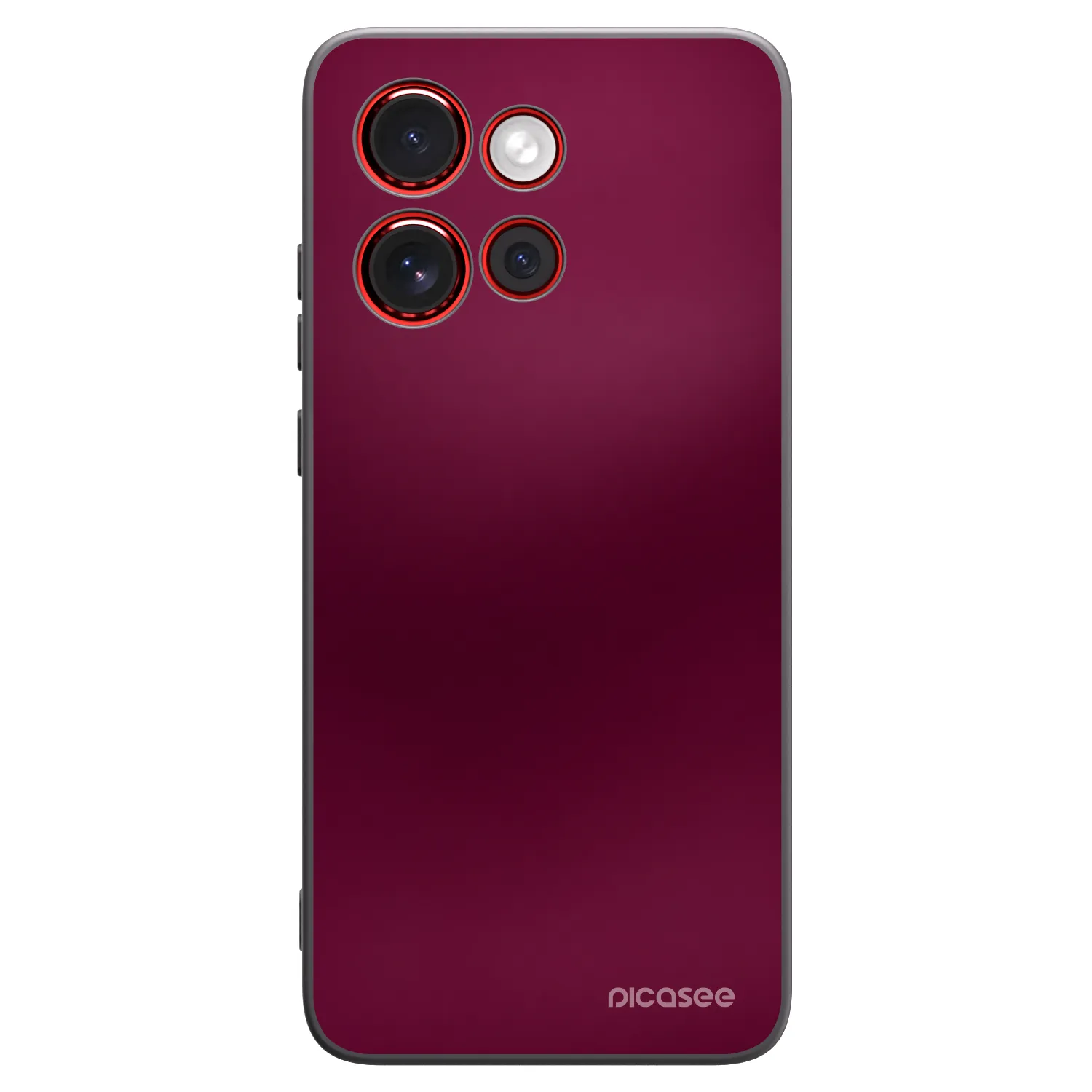 Picasee silikonový černý obal pro Motorola Edge 60 Neo 5G - Velvet Bordeaux