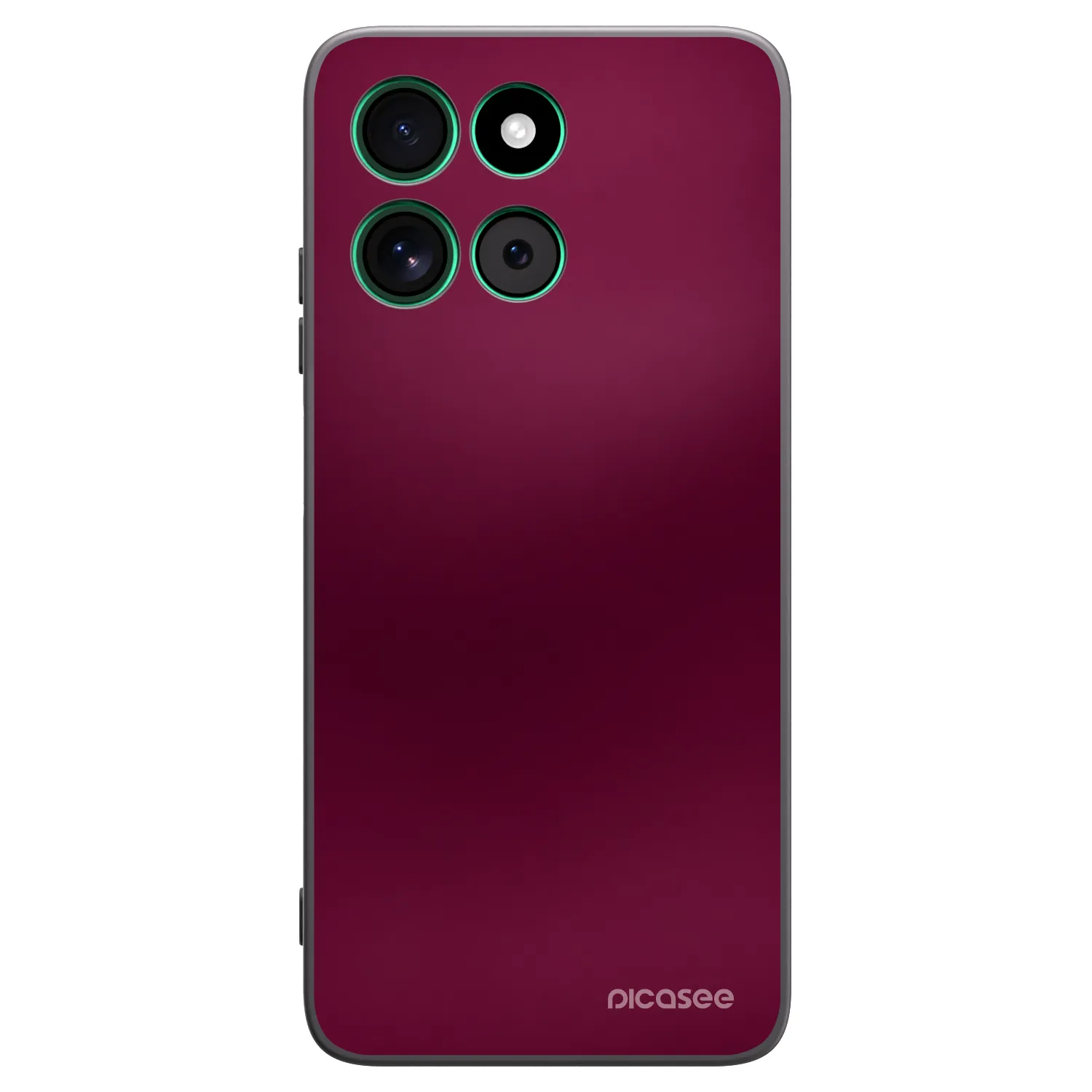 Picasee silikonový černý obal pro Motorola Moto G57 Power - Velvet Bordeaux