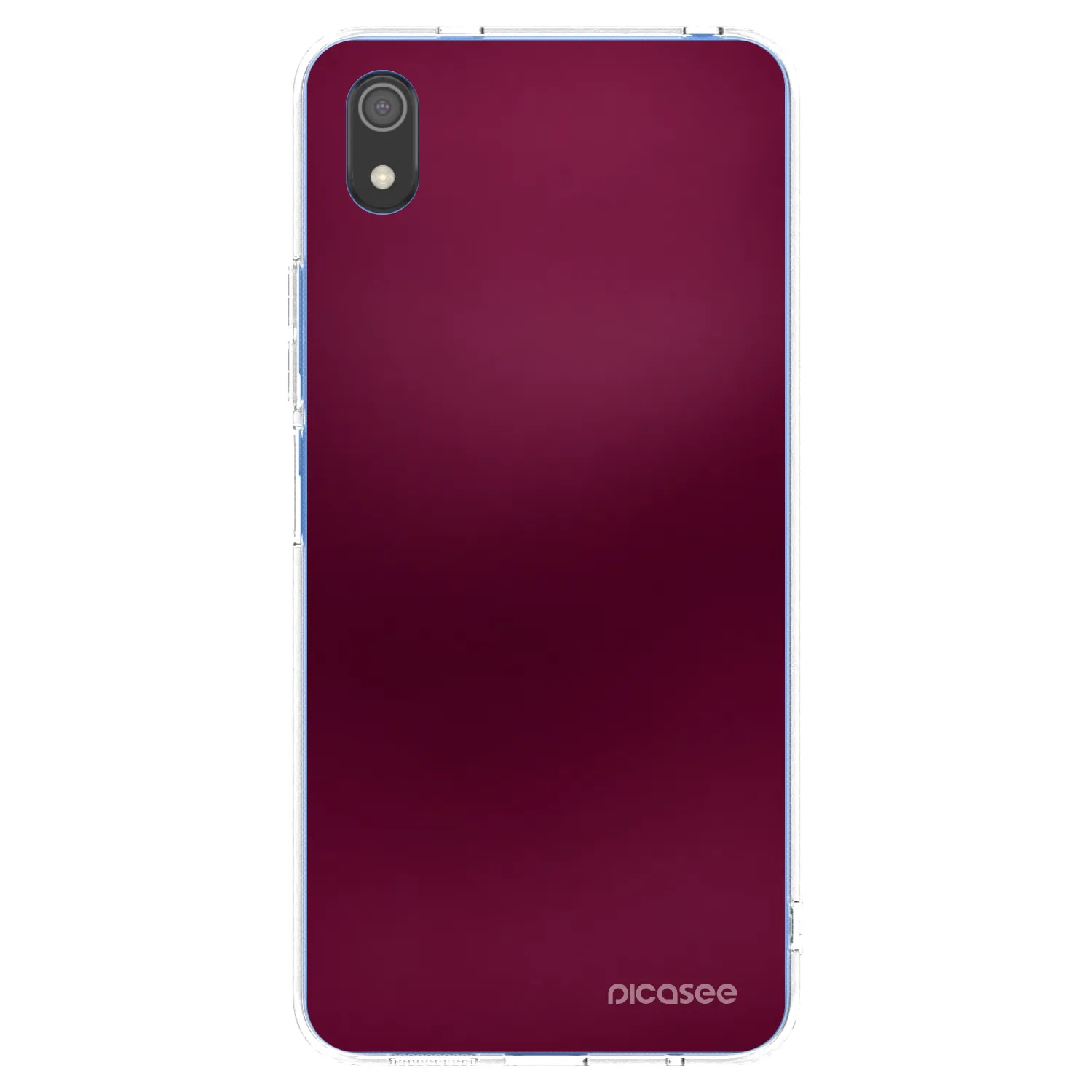 Picasee silikonový průhledný obal pro Xiaomi Redmi 7A - Velvet Bordeaux