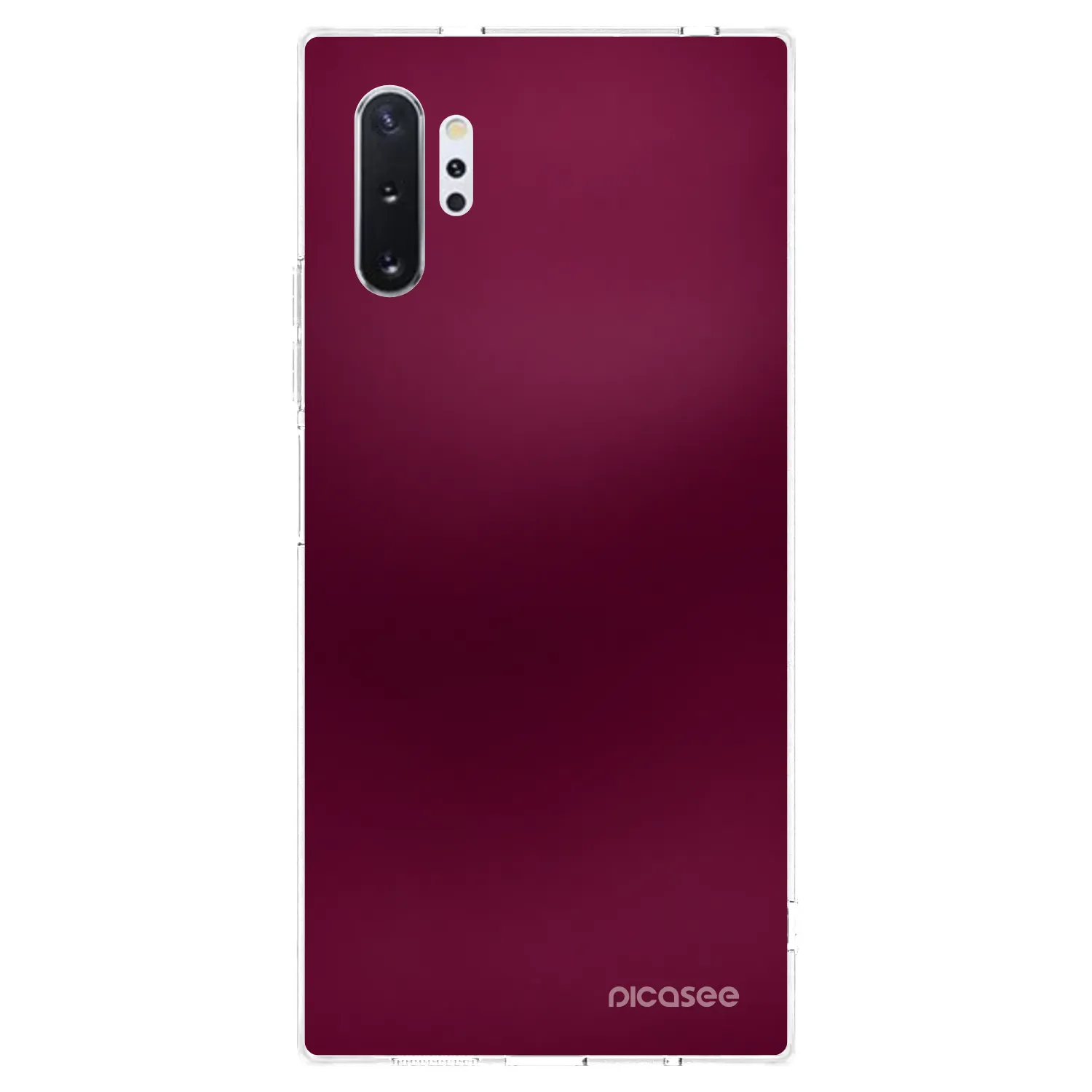 Picasee silikonový průhledný obal pro Samsung Galaxy Note 10+ N975F - Velvet Bordeaux