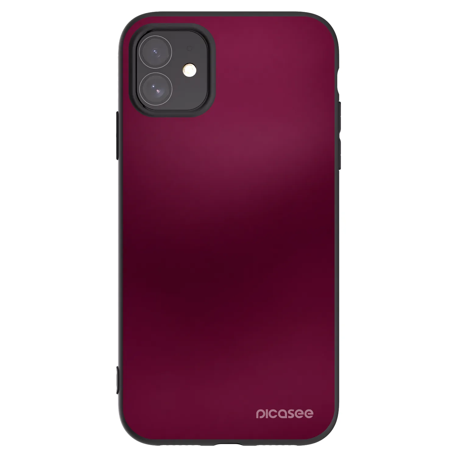 Picasee silikonový černý obal pro Apple iPhone 11 - Velvet Bordeaux