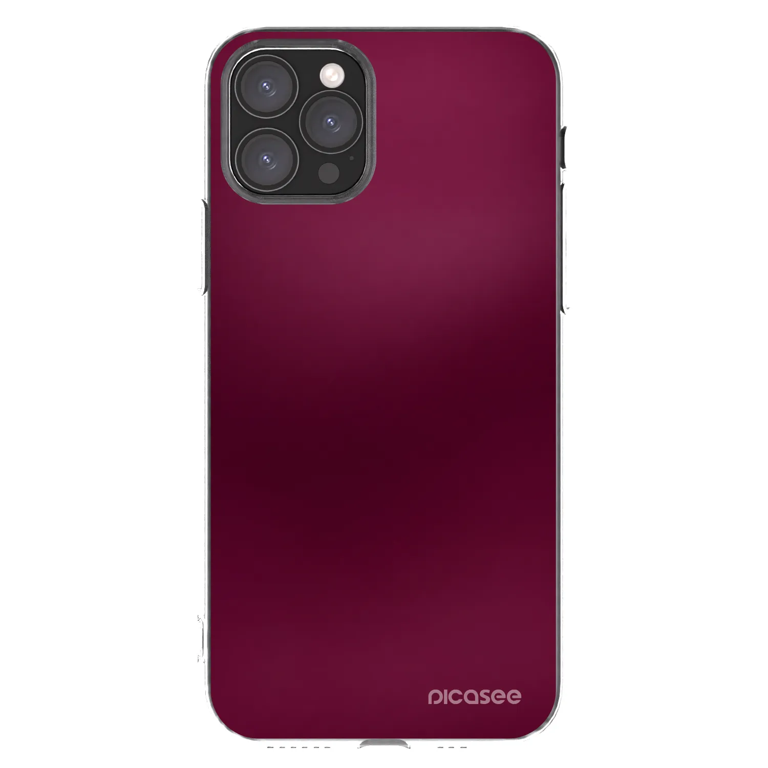 Picasee silikonový průhledný obal pro Apple iPhone 11 Pro - Velvet Bordeaux