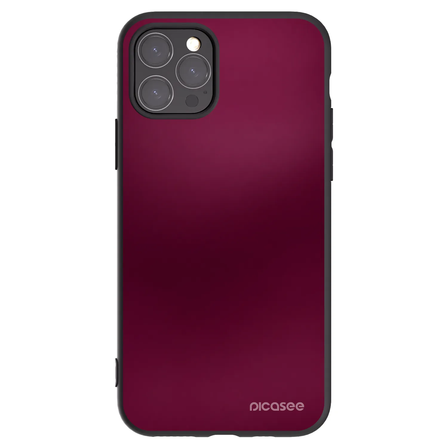 Picasee silikonový černý obal pro Apple iPhone 11 Pro - Velvet Bordeaux