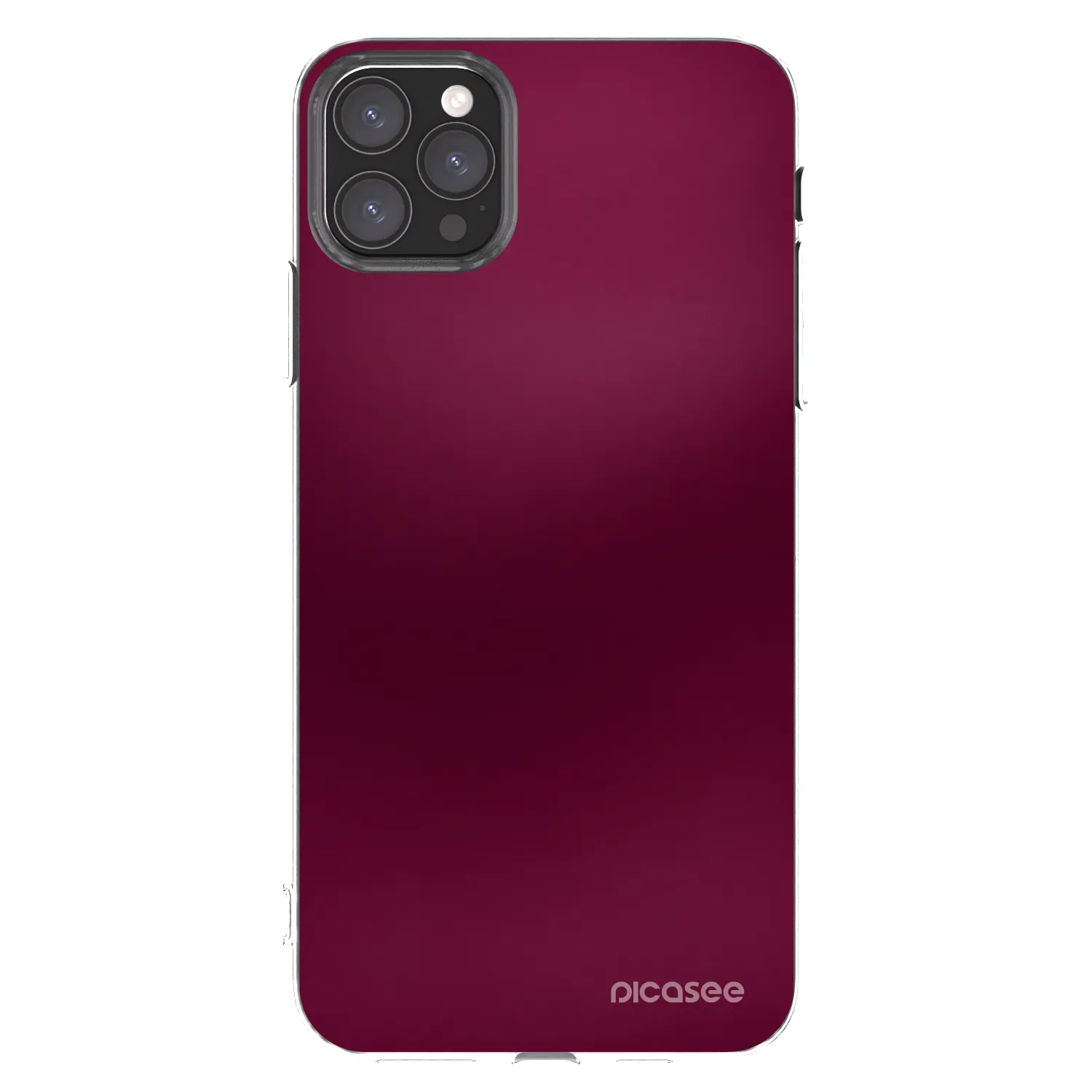 Picasee silikonový průhledný obal pro Apple iPhone 11 Pro Max - Velvet Bordeaux