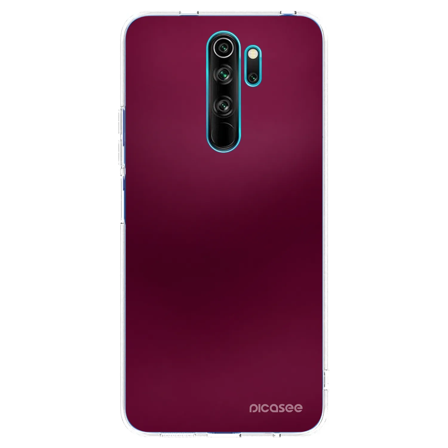 Picasee silikonový průhledný obal pro Xiaomi Redmi Note 8 Pro - Velvet Bordeaux