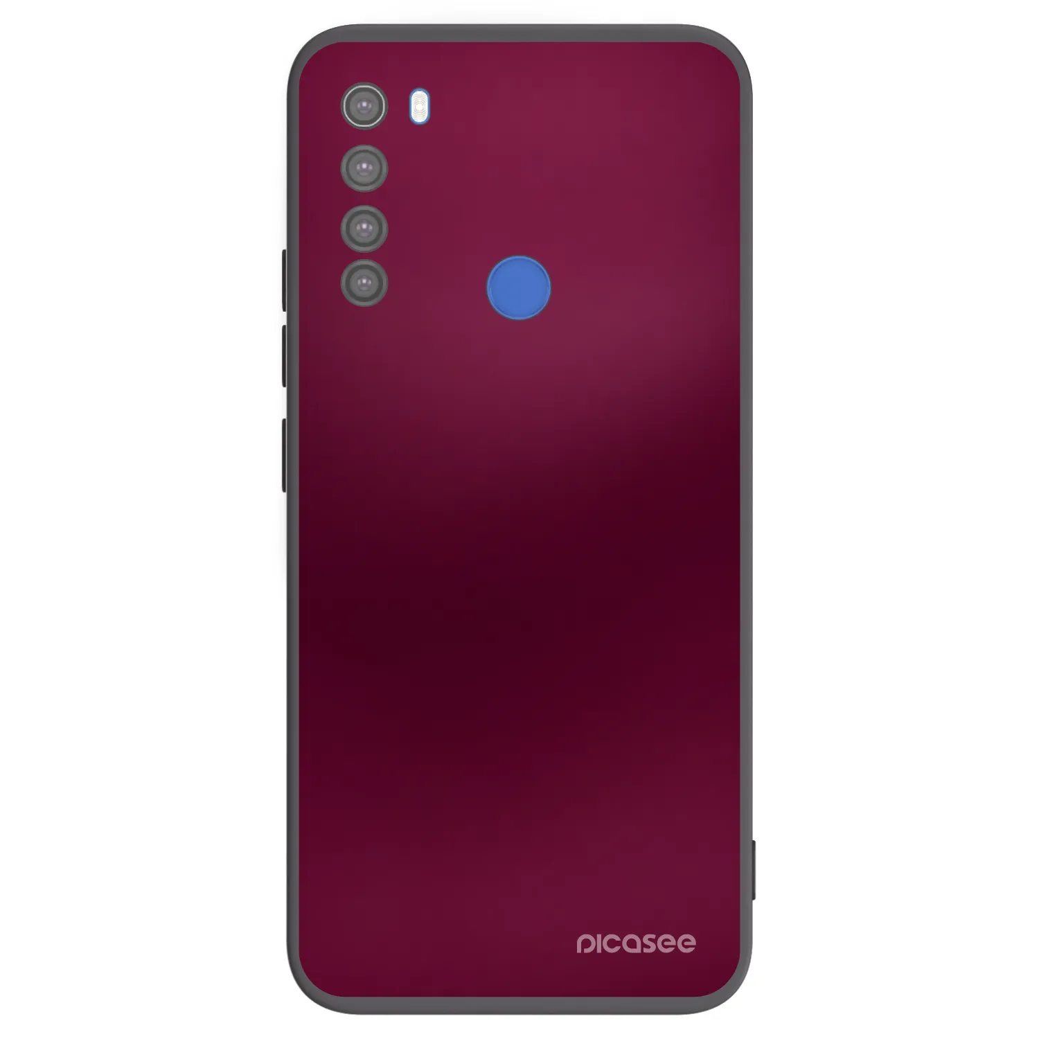 Picasee silikonový černý obal pro Xiaomi Redmi Note 8T - Velvet Bordeaux