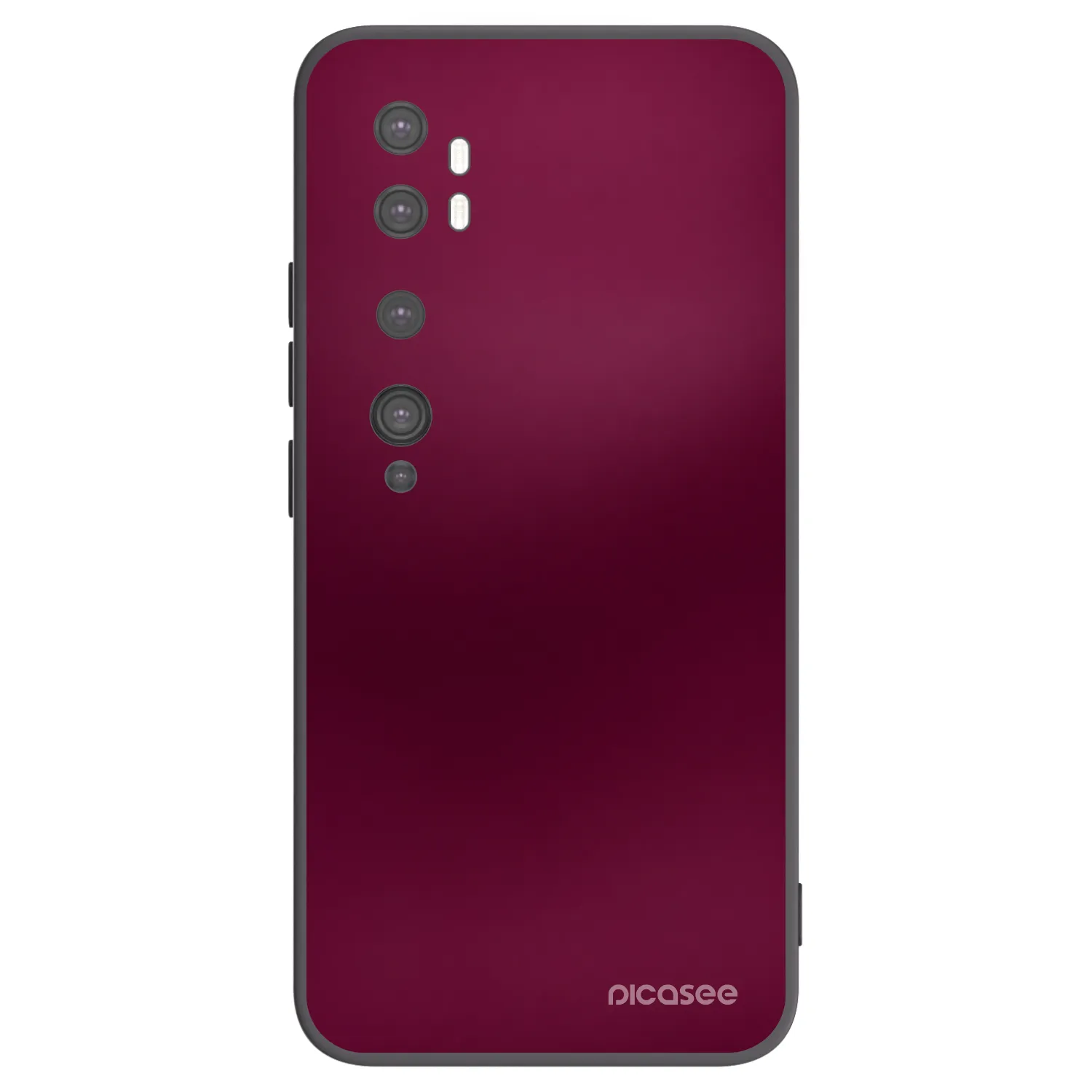 Picasee silikonový černý obal pro Xiaomi Mi Note 10 (Pro) - Velvet Bordeaux