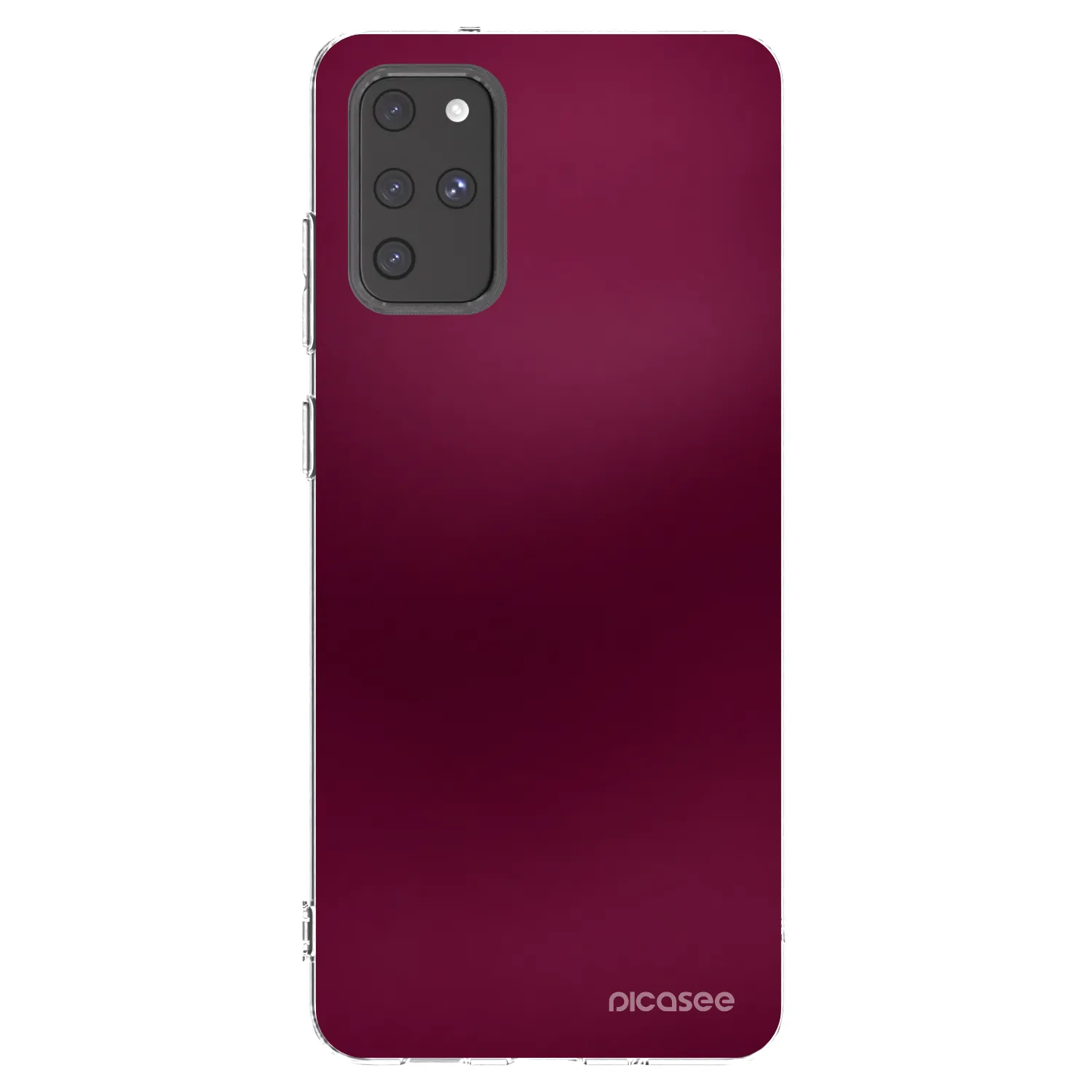 Picasee silikonový průhledný obal pro Samsung Galaxy S20+ G985F - Velvet Bordeaux