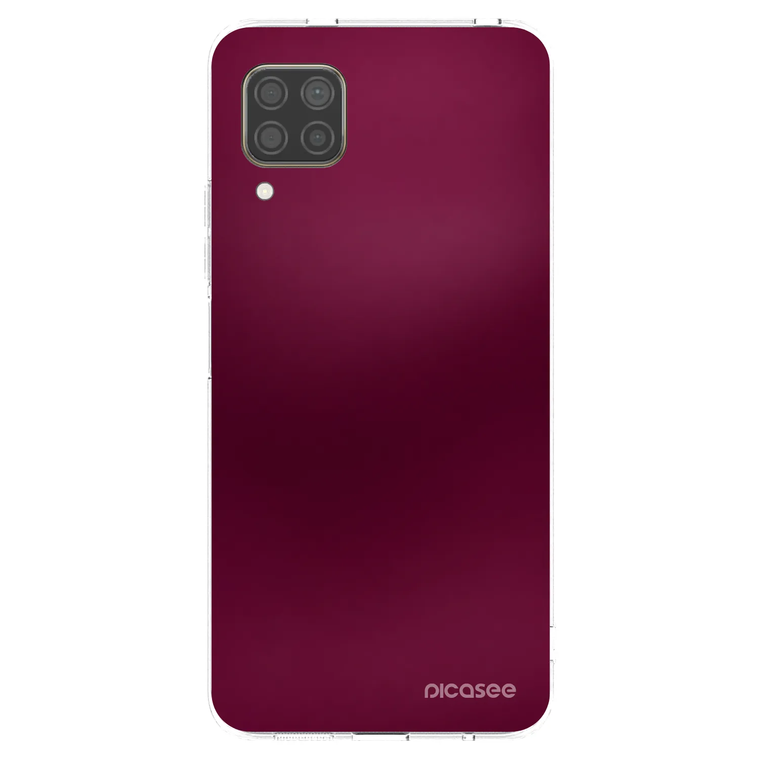 Picasee silikonový průhledný obal pro Huawei P40 Lite - Velvet Bordeaux
