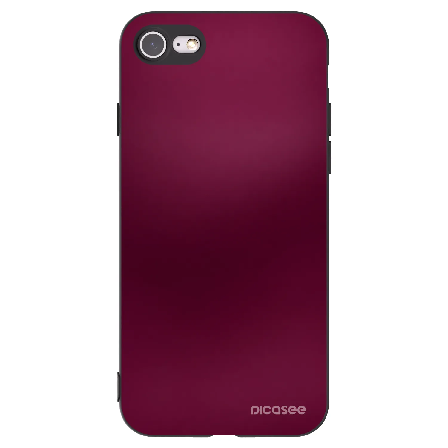 Picasee silikonový černý obal pro Apple iPhone SE 2020 - Velvet Bordeaux