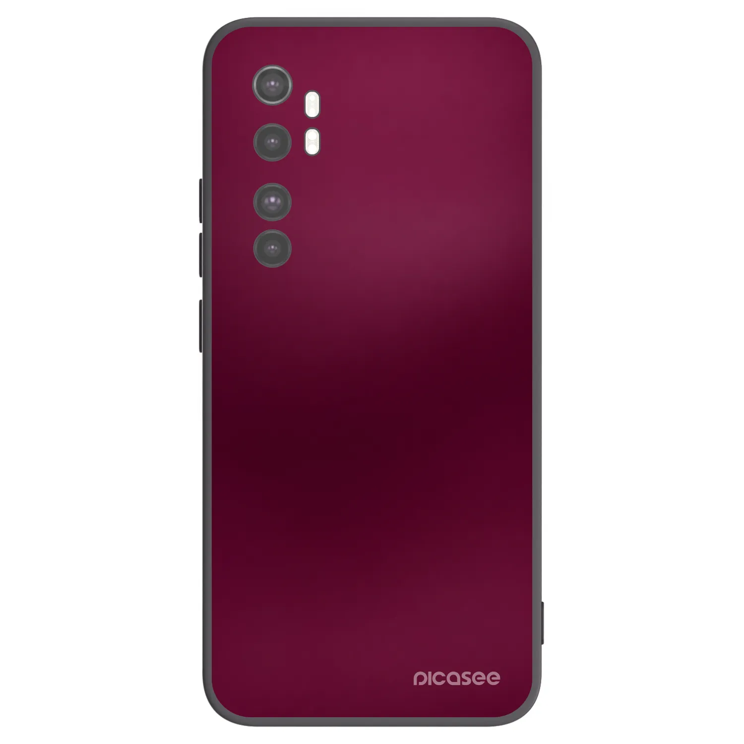 Picasee silikonový černý obal pro Xiaomi Mi Note 10 Lite - Velvet Bordeaux