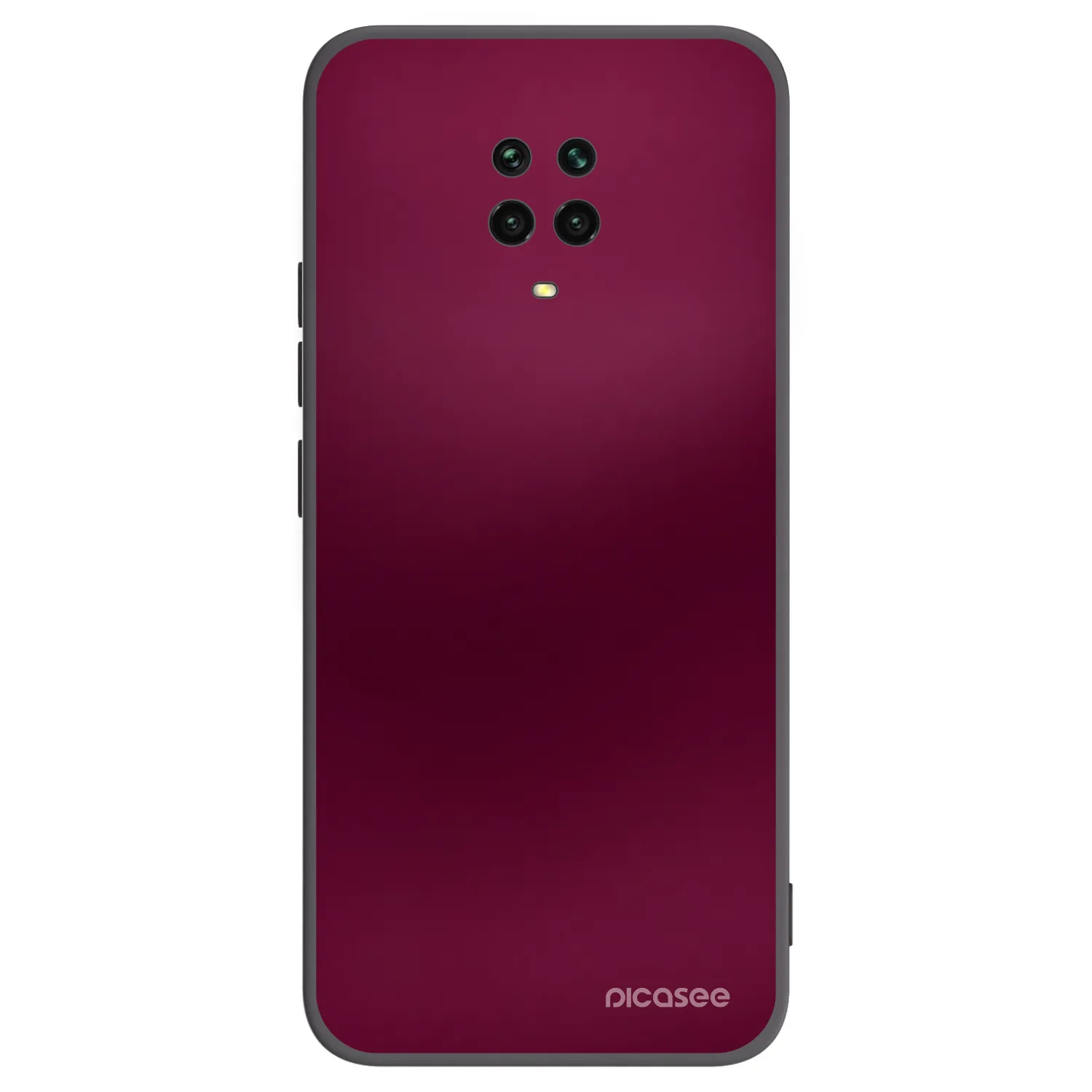 Picasee silikonový černý obal pro Xiaomi Redmi Note 9S - Velvet Bordeaux