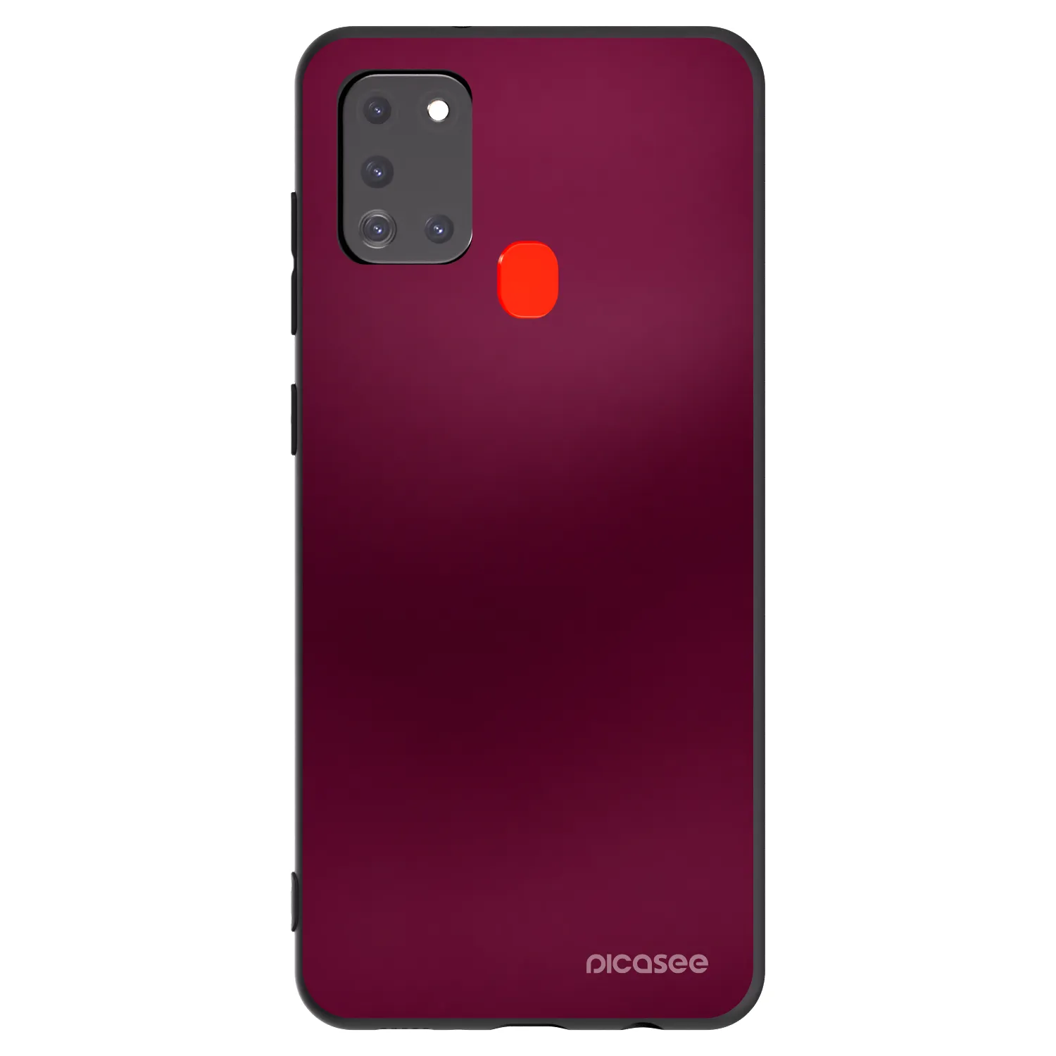 Picasee silikonový černý obal pro Samsung Galaxy A21s - Velvet Bordeaux
