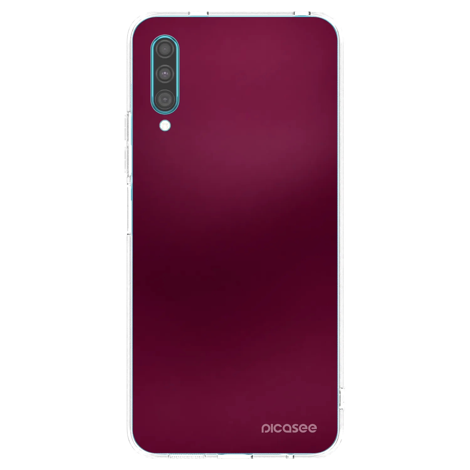 Picasee silikonový průhledný obal pro Samsung Galaxy A30s A307F - Velvet Bordeaux