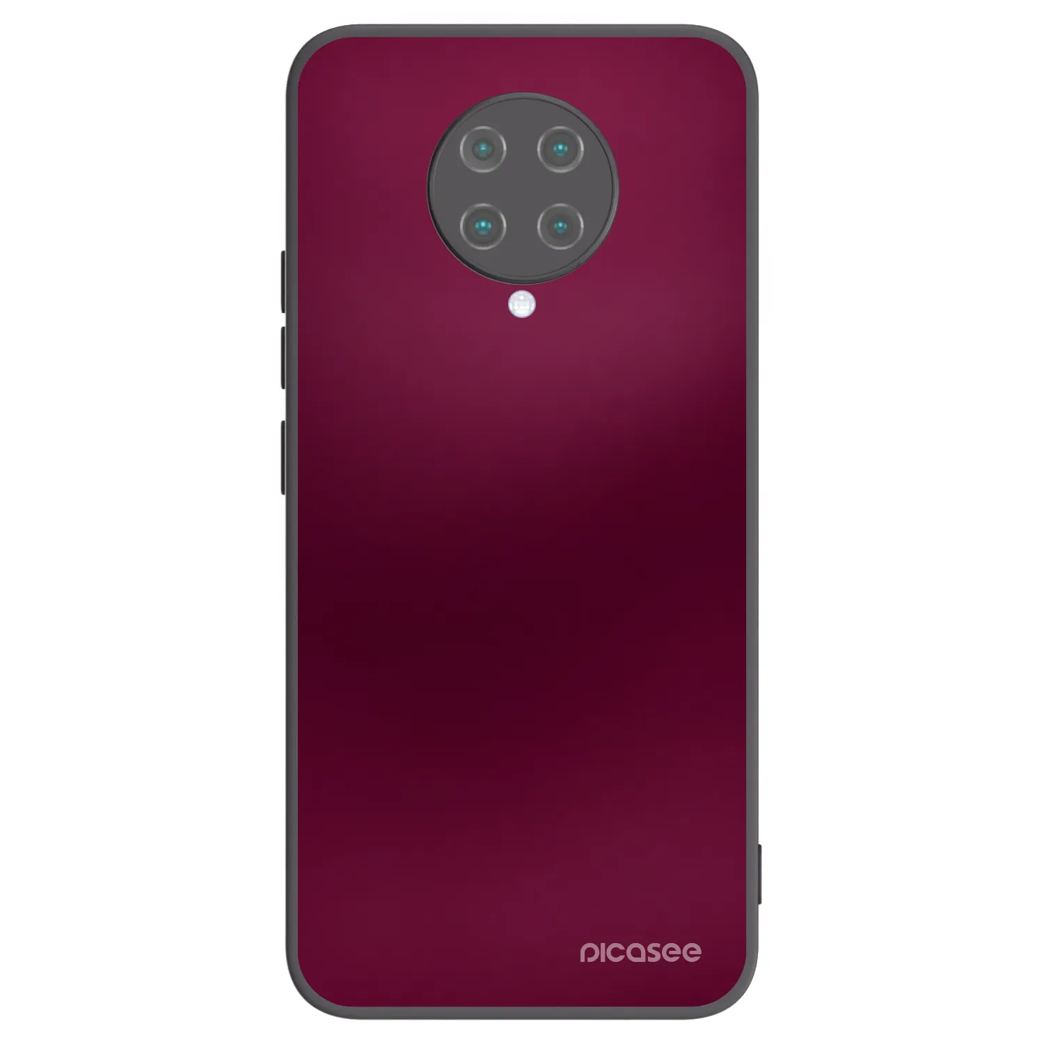 Picasee silikonový černý obal pro Xiaomi Poco F2 Pro - Velvet Bordeaux