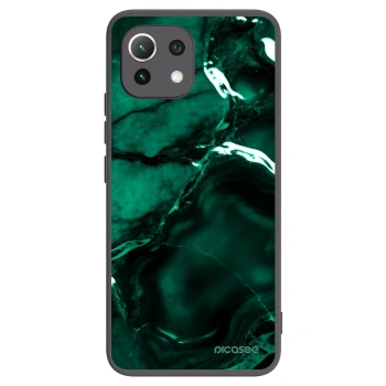 Picasee silikonový černý obal pro Xiaomi Mi 11 Lite - Dark emerald