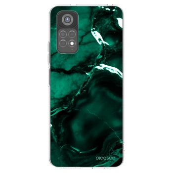 Picasee silikonový průhledný obal pro Xiaomi Redmi Note 11S 5G - Dark emerald